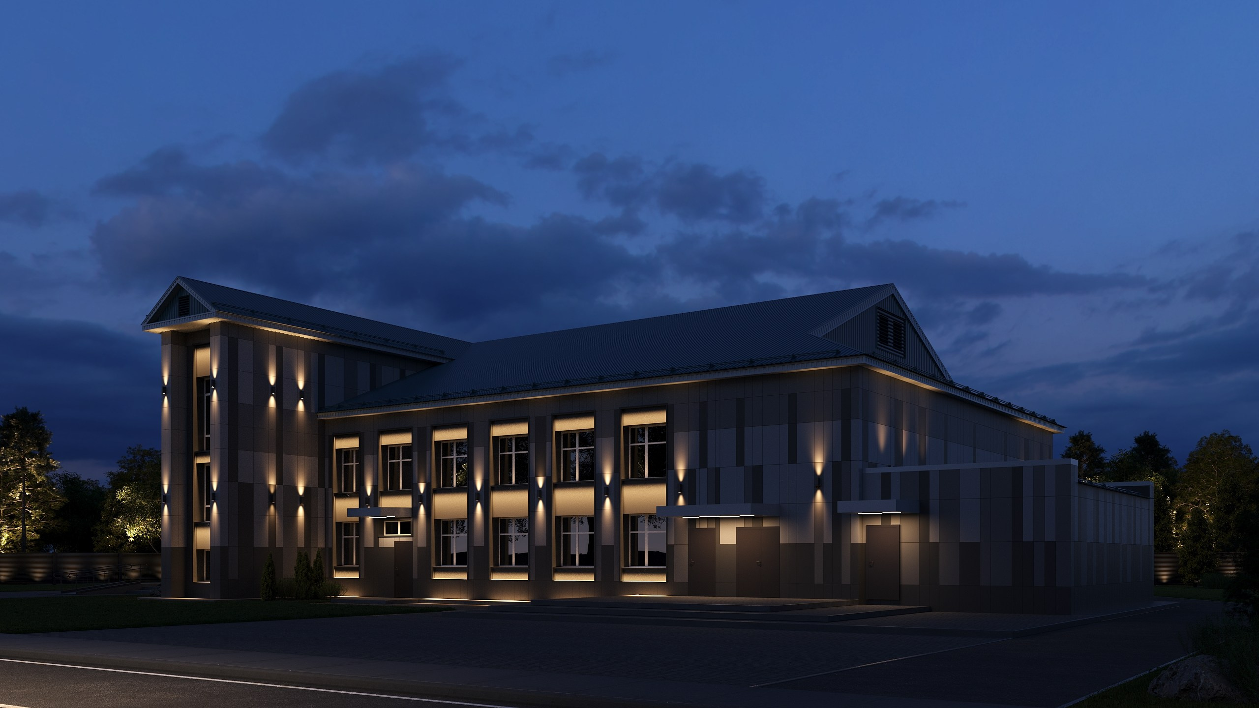 Реконструкция фасада ДК Буинск. Архитектор-дизайнер в Казани