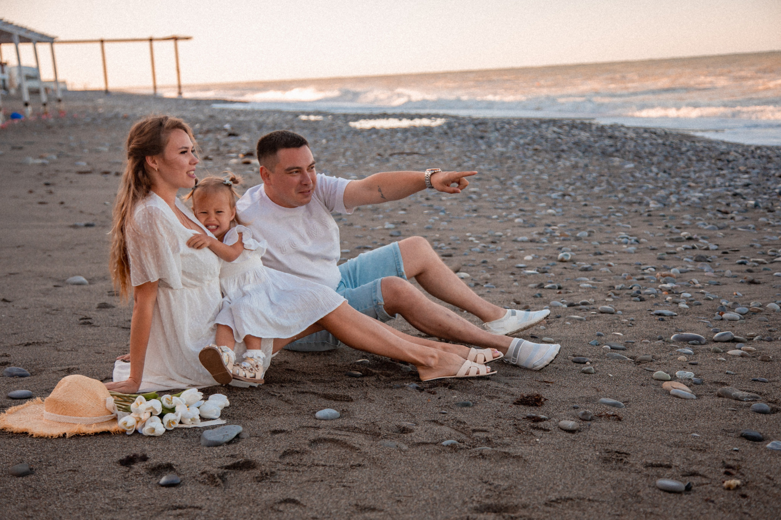 На рассвете у моря. Семейный фотограф в Сочи, Лоо, Дагомысе, Вардане Кучумова Олеся