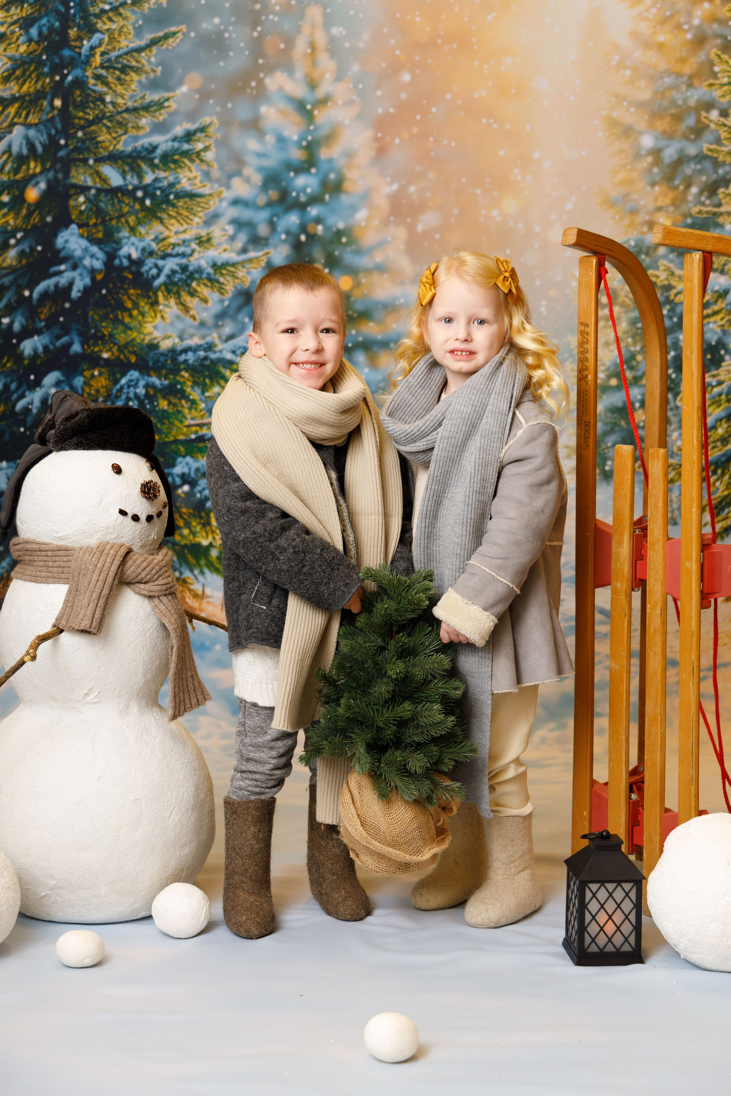 Зимний лес. Детская фотостудия Москва