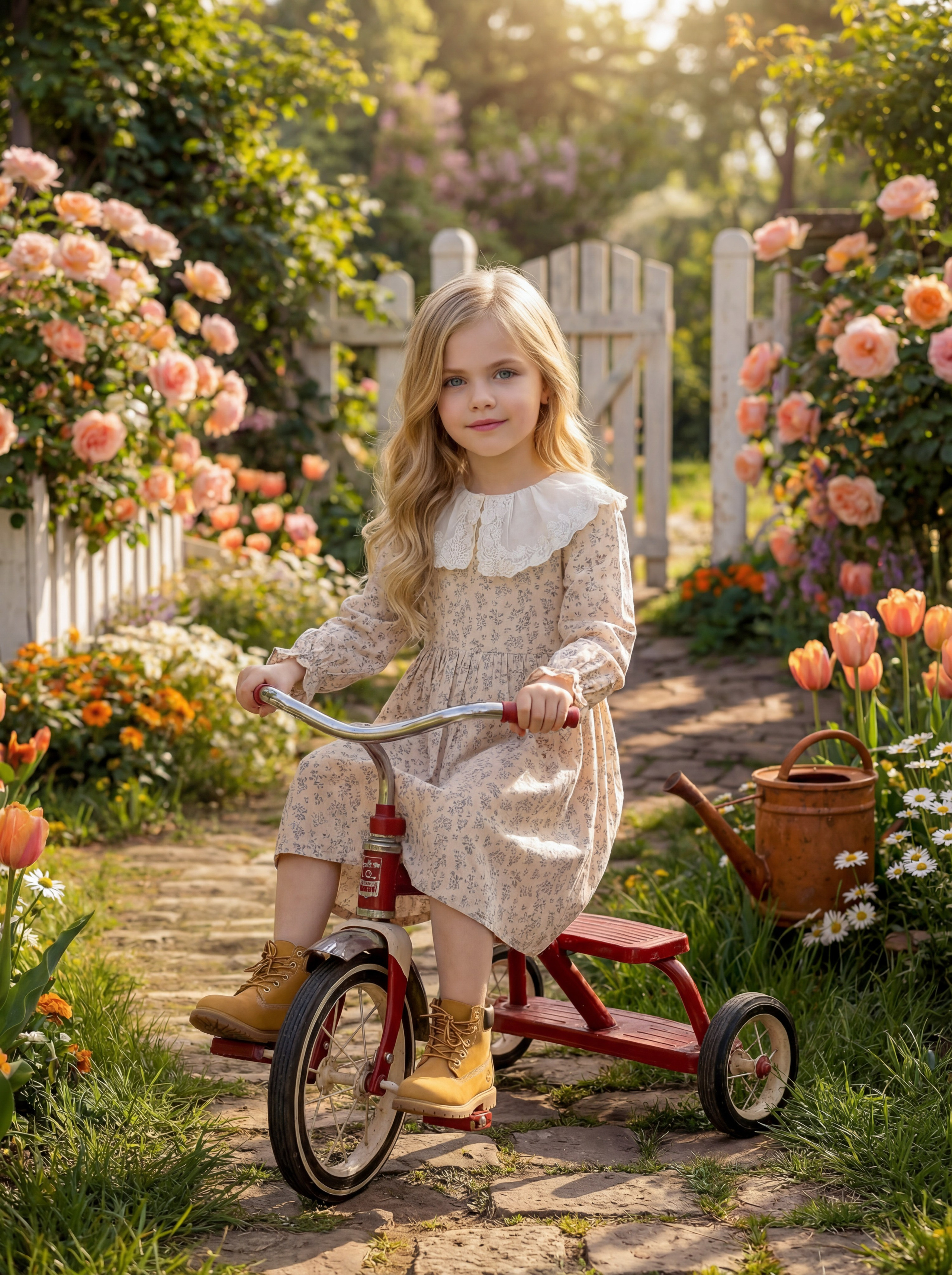 Велосипед Весна. Детская фотостудия Москва