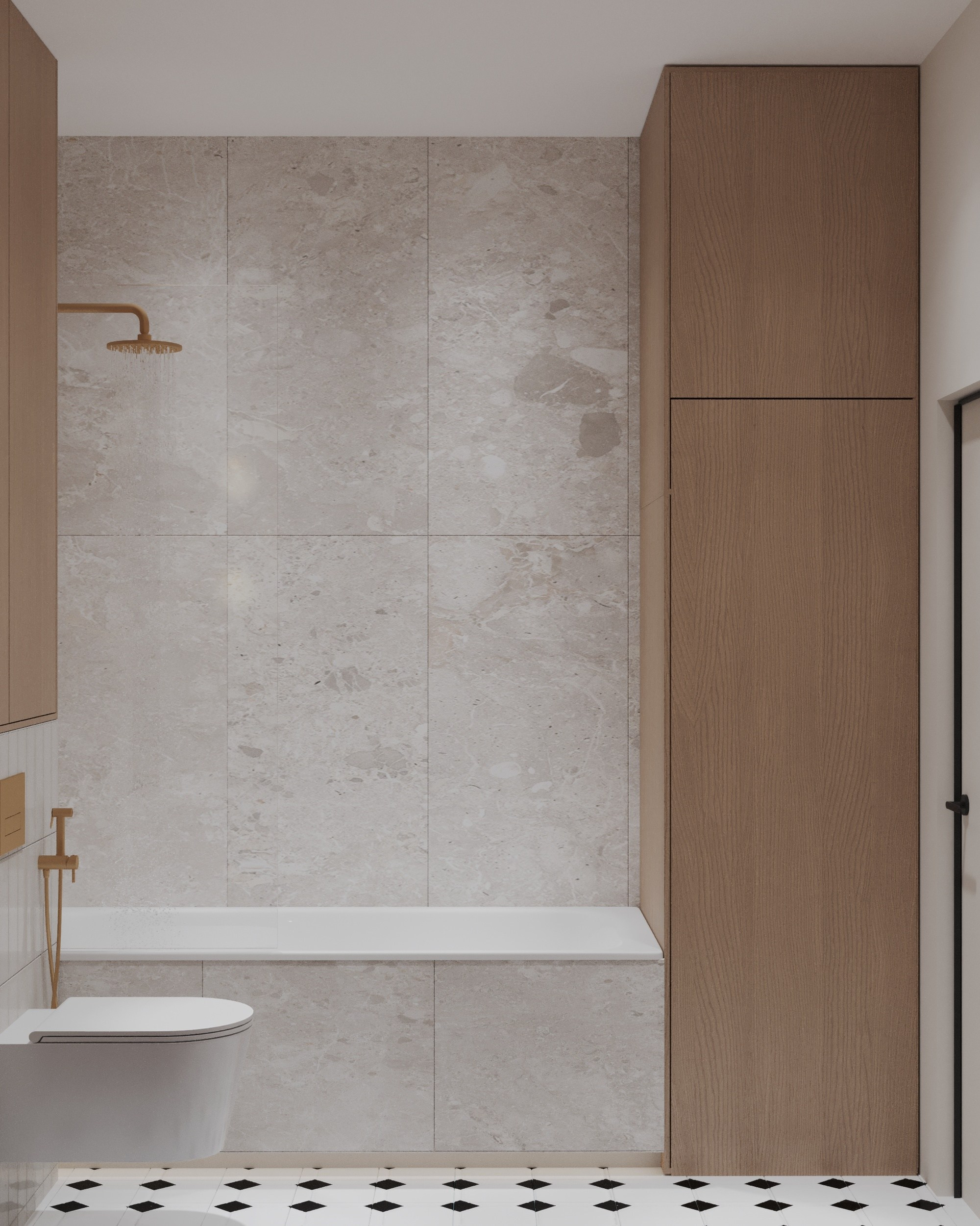 Дизайн-проект Лучезарный-2 г.Геленджик. Дизайн интерьеров, 3D визуализации