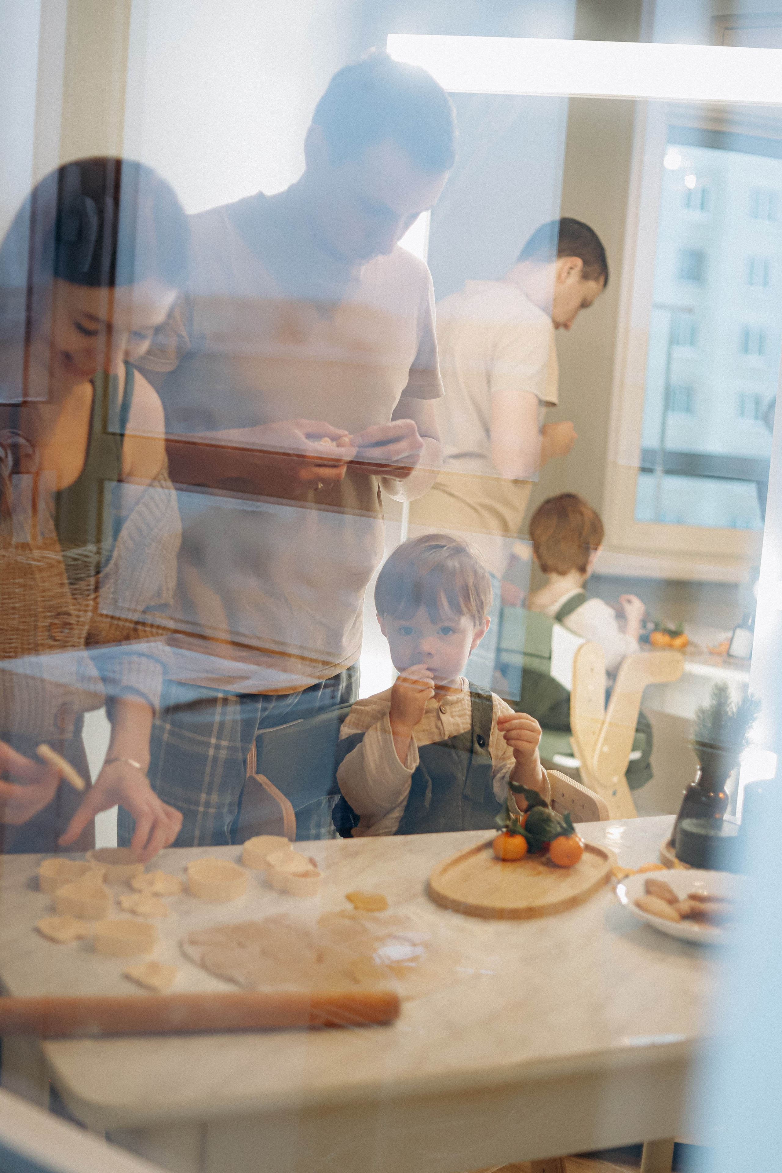 Домашняя новогодняя история. Алексей+Ксения+Дима. Услуги