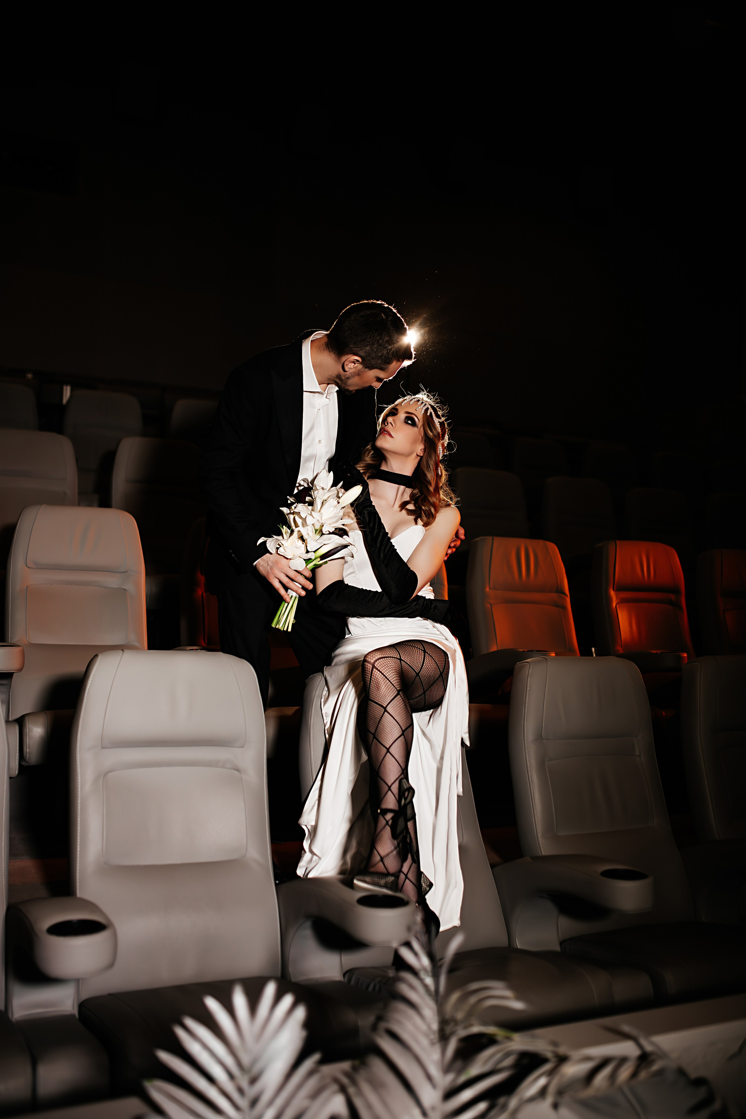 Свадьба в кинотеатре. Фотограф Санкт-Петербург Раднаева Юлия