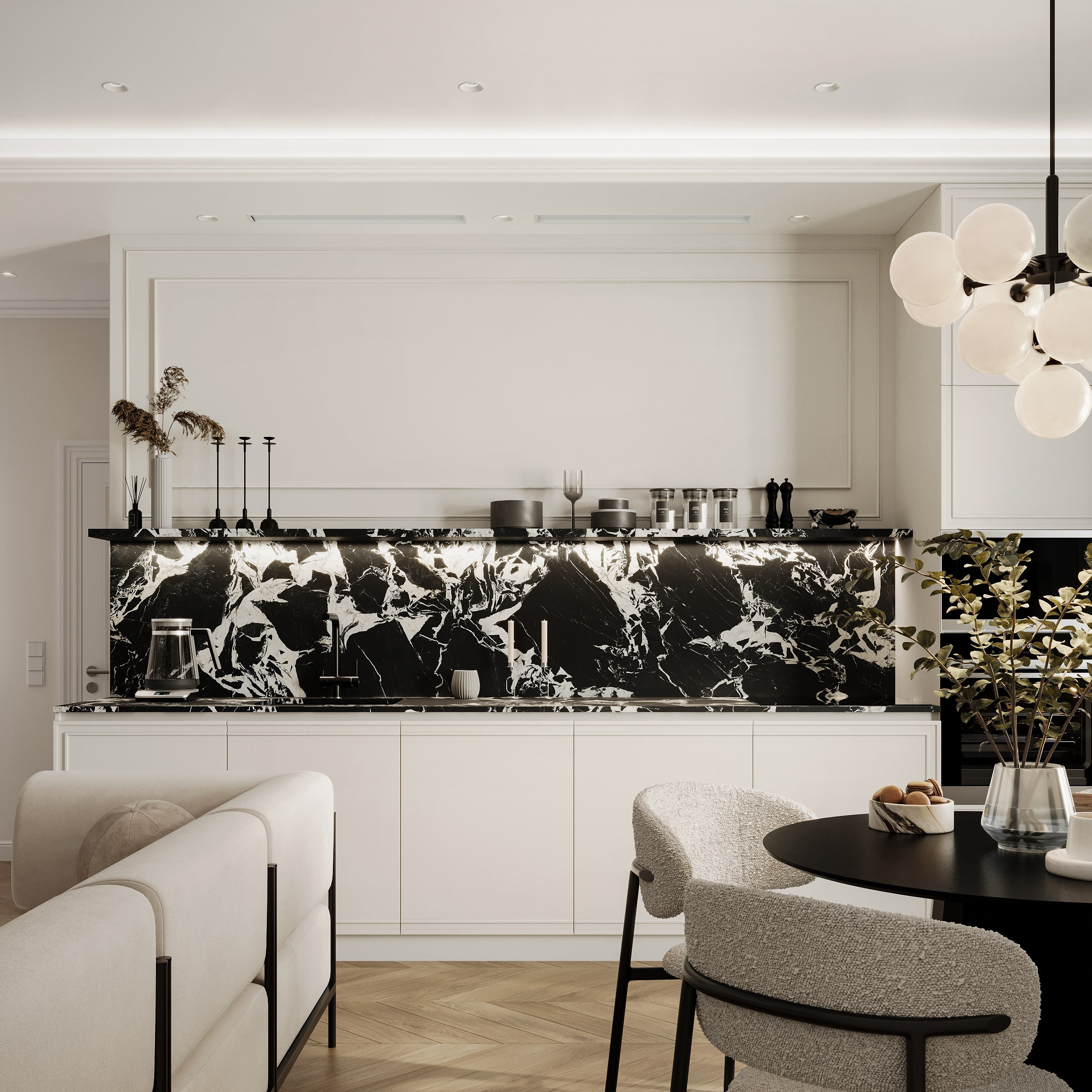 кухня-гостиная, интерьер кухни-гостиной, интерьер гостиной, дизайнер интерьера, дизайн интерьера Санкт-Петербург, дизайнер интерьера, дизайнер интерьеров, дизайн СПБ