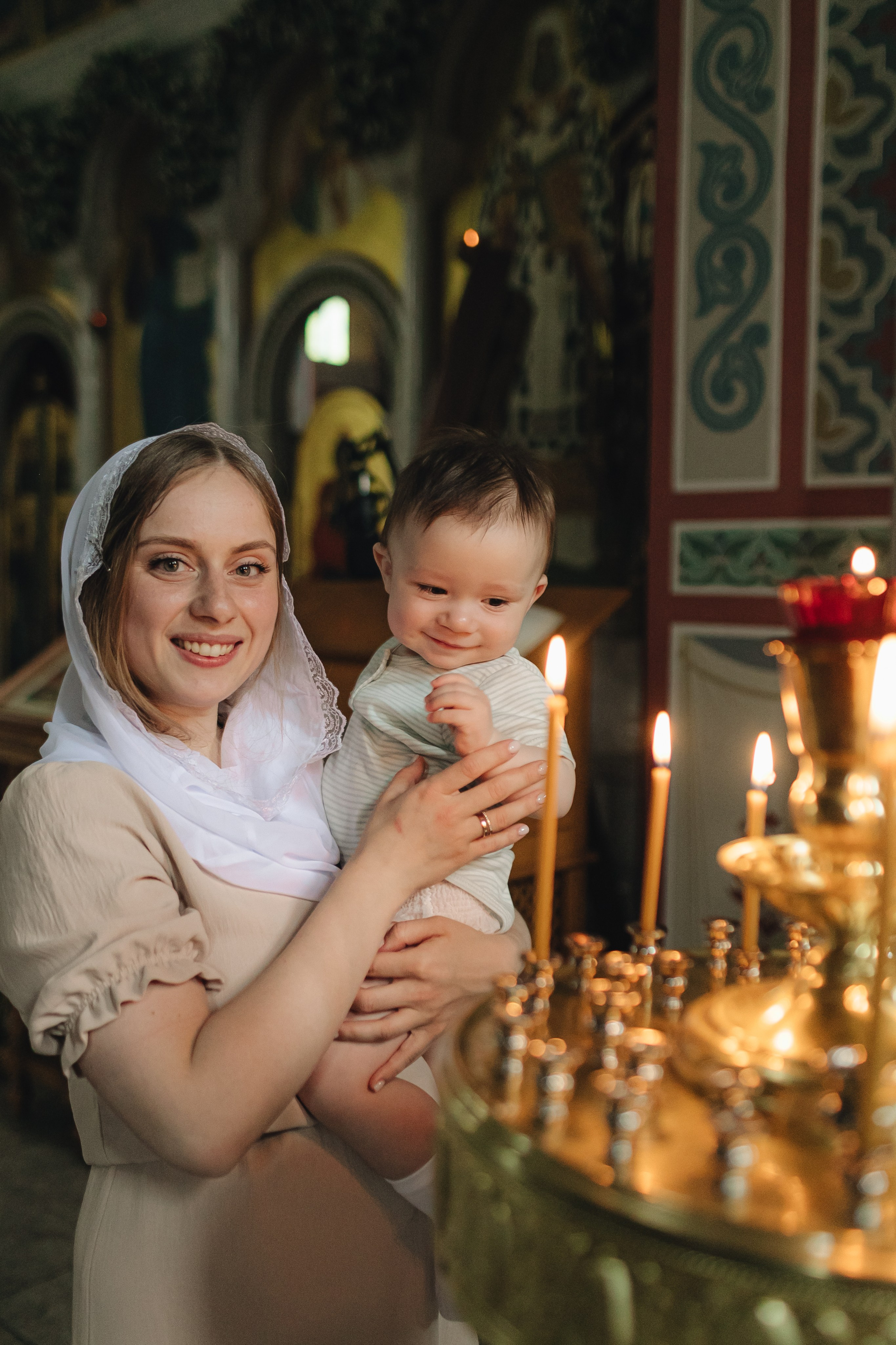 Крещение Макара Храм Сергия Радонежского в Солнцево. Свадебный и Семейный фотограф в Москве Александра Вайпер