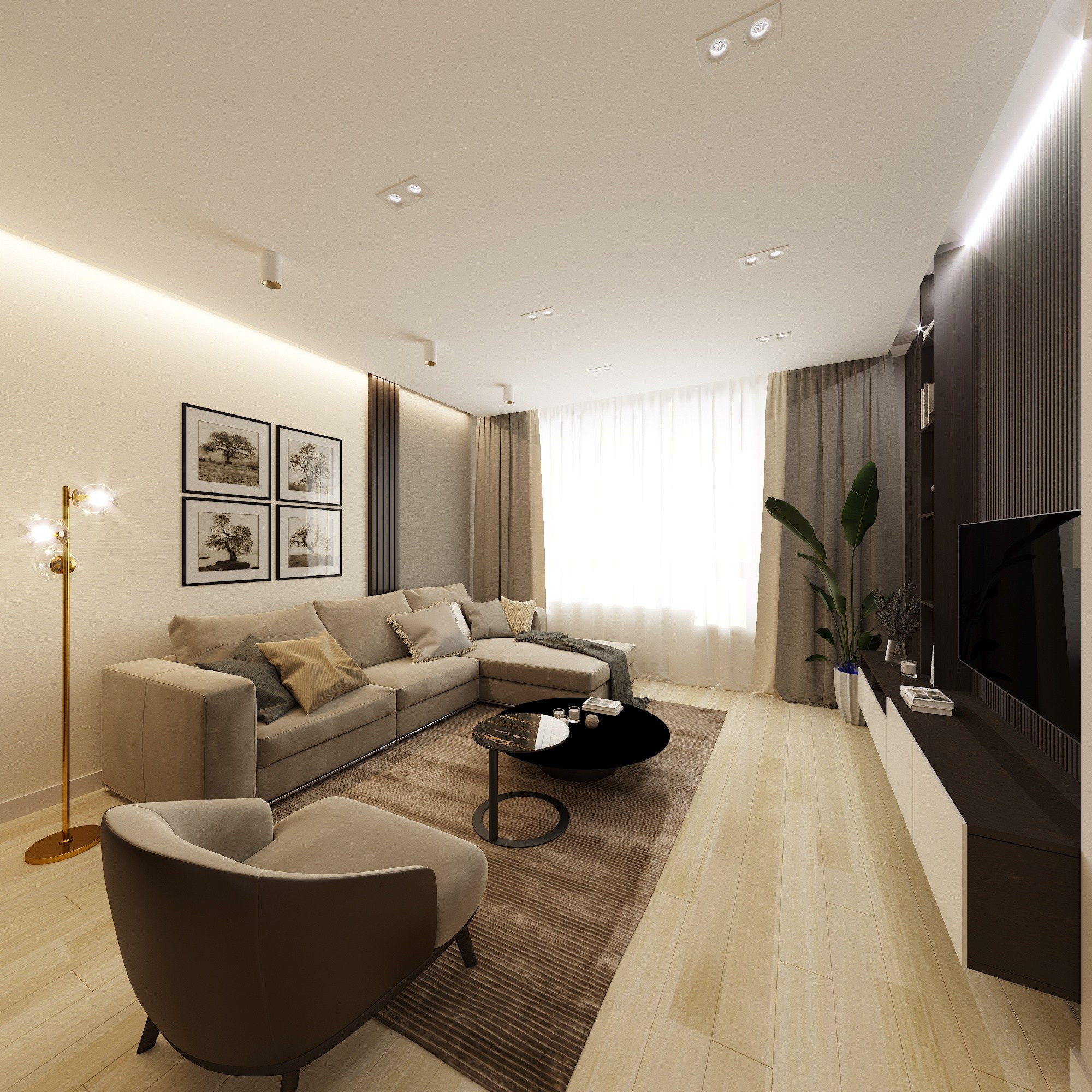 Дизайн - проект в ЖК Макаровский Квартал. Анастасия Дремина DREMINA INTERIORS