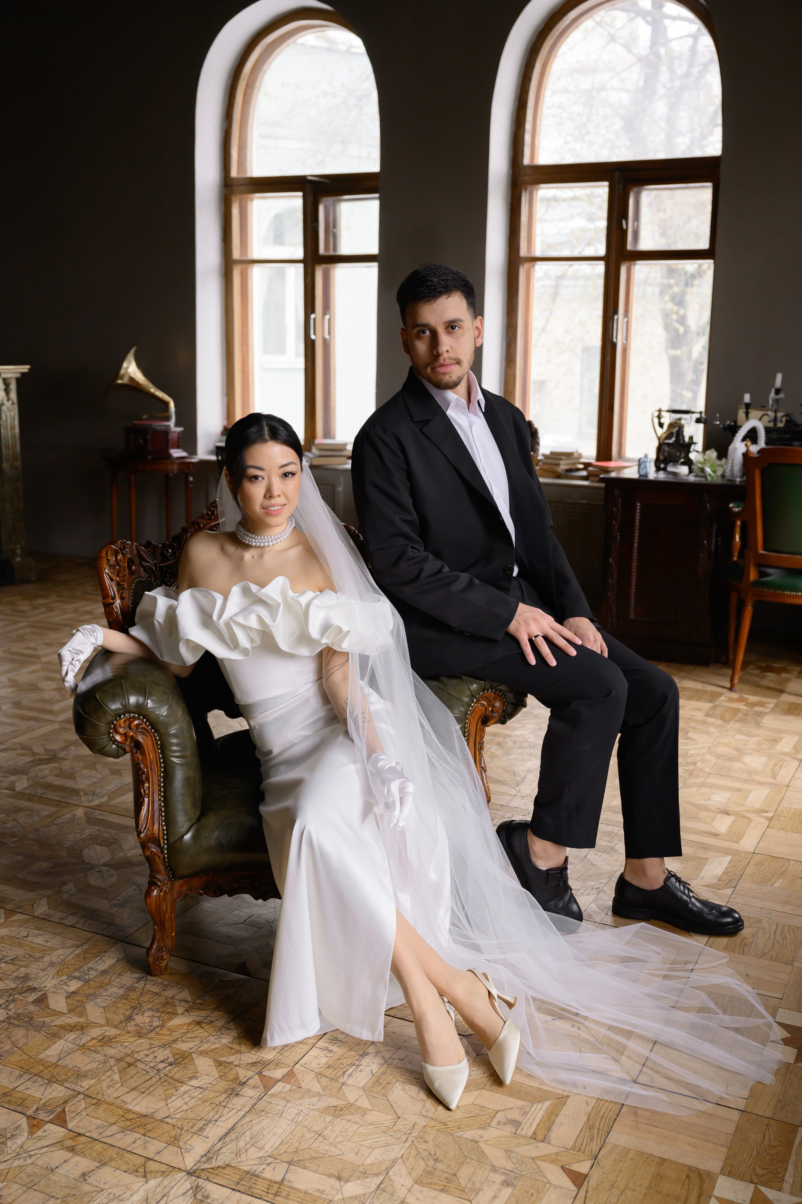 Свадьба для двоих в Москве. Грибоедовский ЗАГС и фотостудия 21 Kult. Semerlina.ru