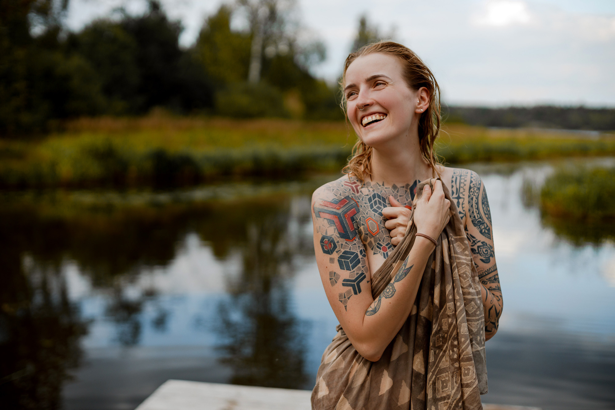 Total escape в Карелии. Женские выезды на Ладогу. Портретный и свадебный фотограф в Санкт-Петербурге Ольга Филиппова