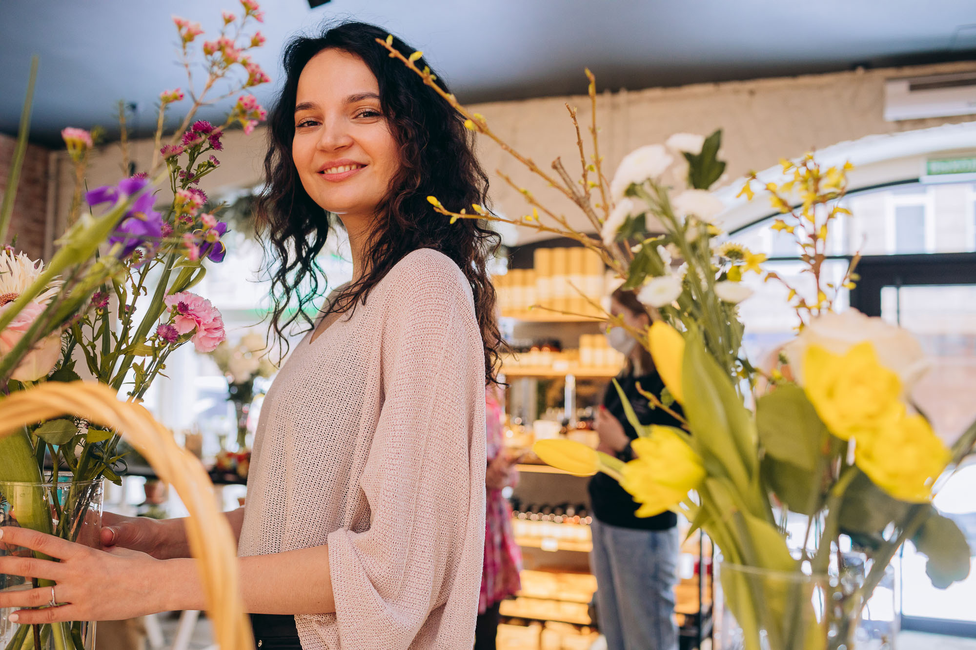 Цветочный мастер-класс в студии Kraft Flowers. Портретный и свадебный фотограф в Санкт-Петербурге Ольга Филиппова