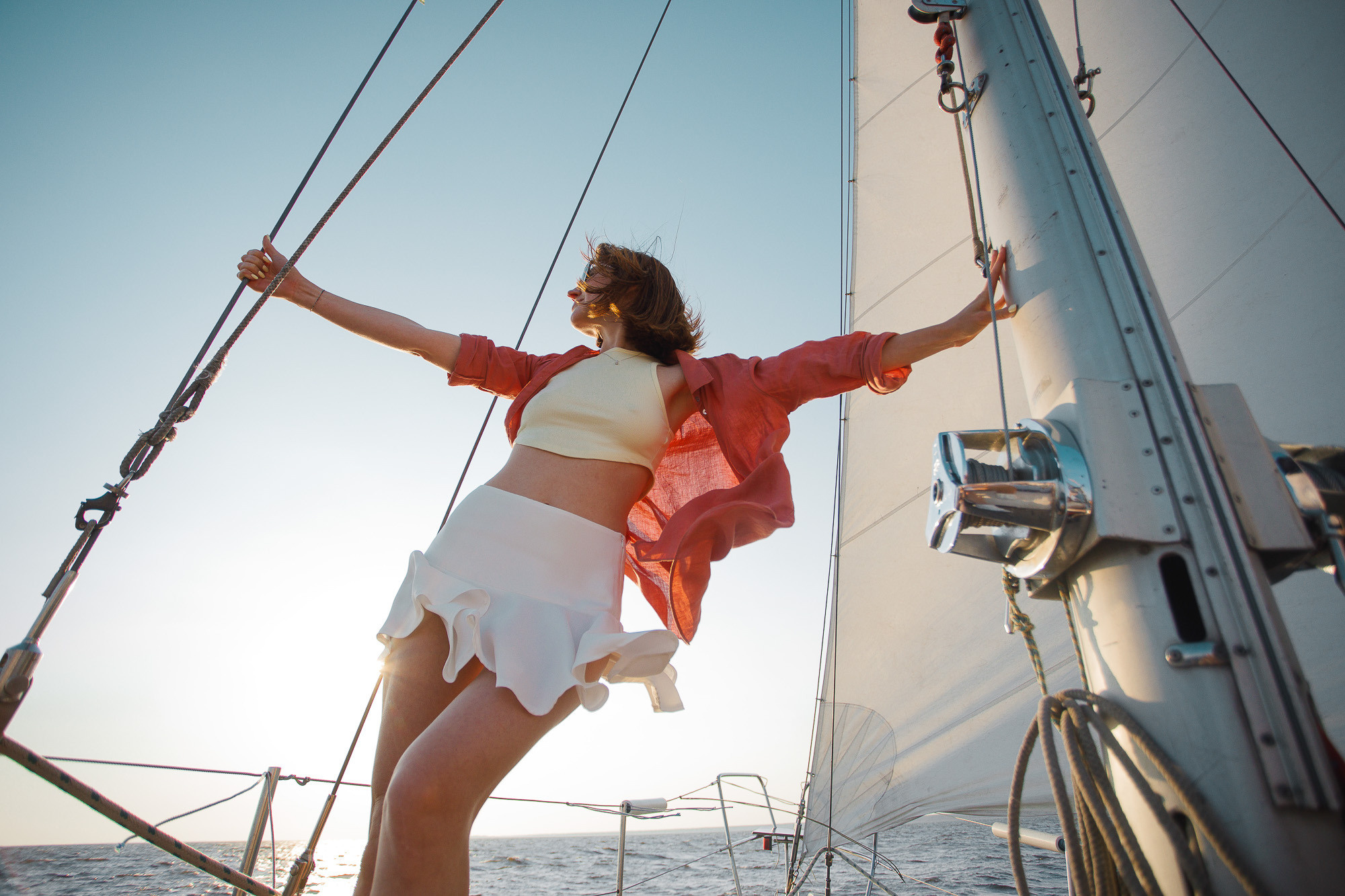 Прогулки на яхте в акватории Финского залива. Портретный и свадебный фотограф в Санкт-Петербурге Ольга Филиппова