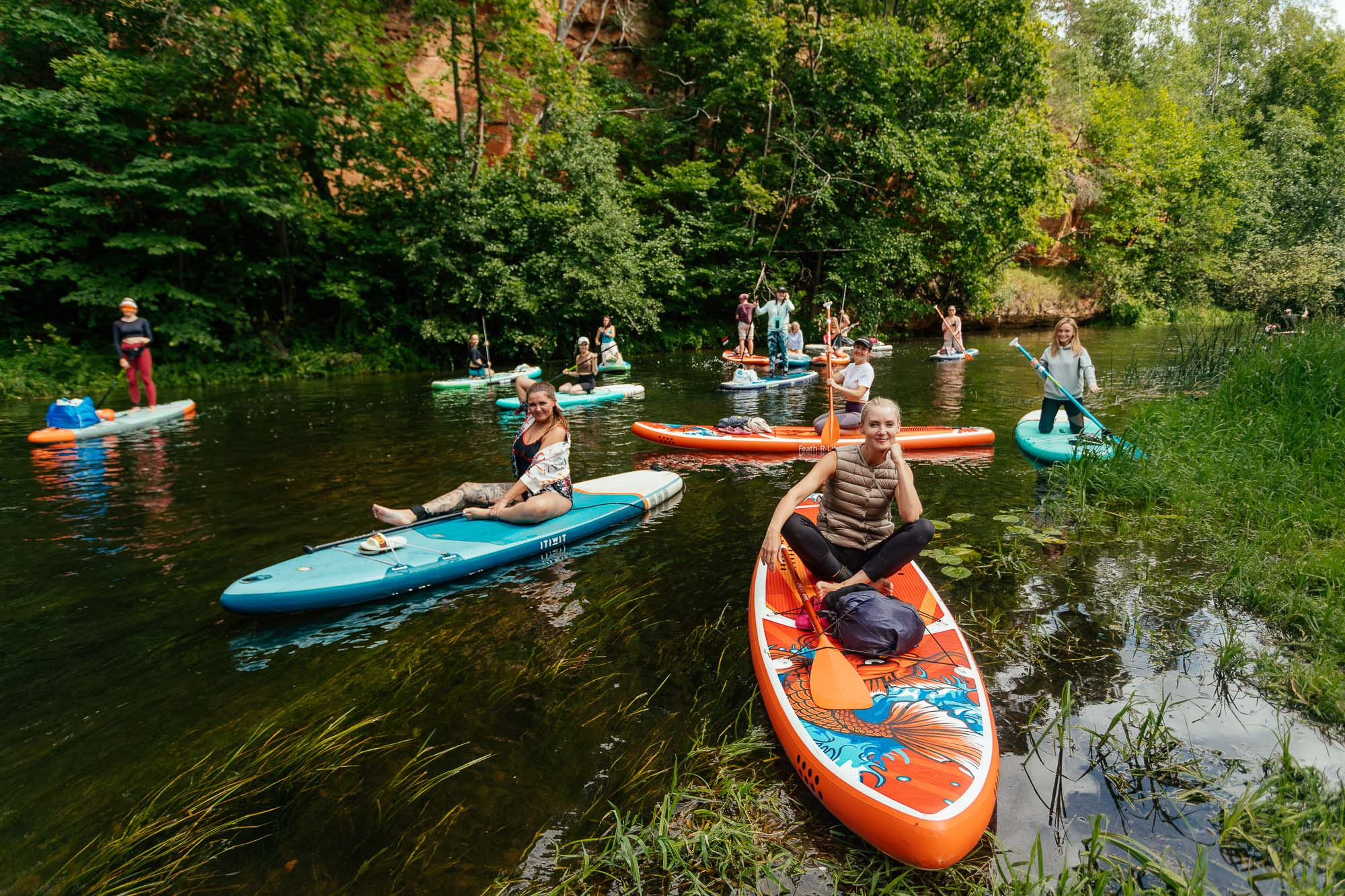Сплав на сапах по реке Оредеж. Портретный и свадебный фотограф в Санкт-Петербурге Ольга Филиппова