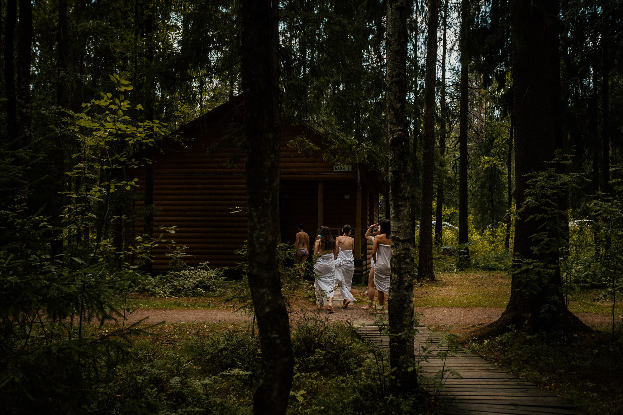 Женские бани на озере. Летом и зимой. Портретный и свадебный фотограф в Санкт-Петербурге Ольга Филиппова