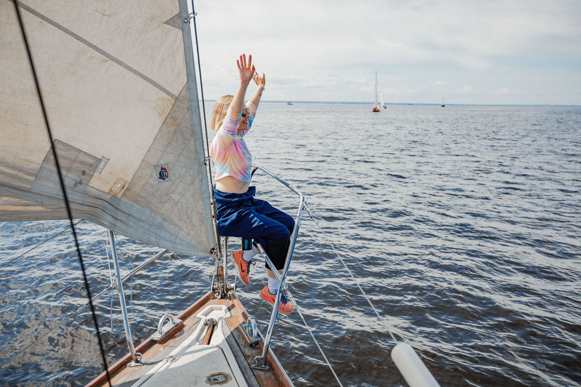 Прогулки на яхте в акватории Финского залива. Портретный и свадебный фотограф в Санкт-Петербурге Ольга Филиппова