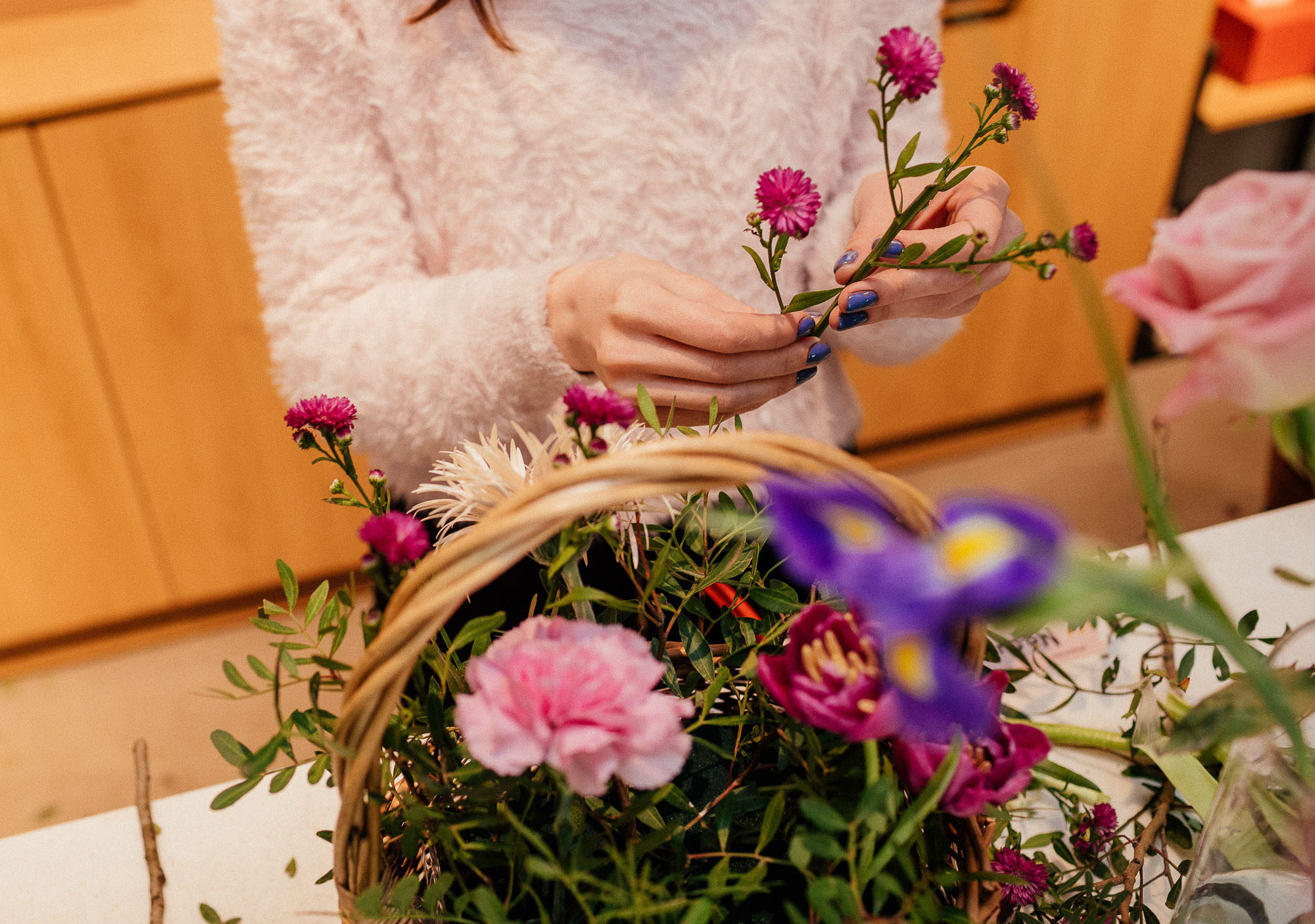 Цветочный мастер-класс в студии Kraft Flowers. Портретный и свадебный фотограф в Санкт-Петербурге Ольга Филиппова