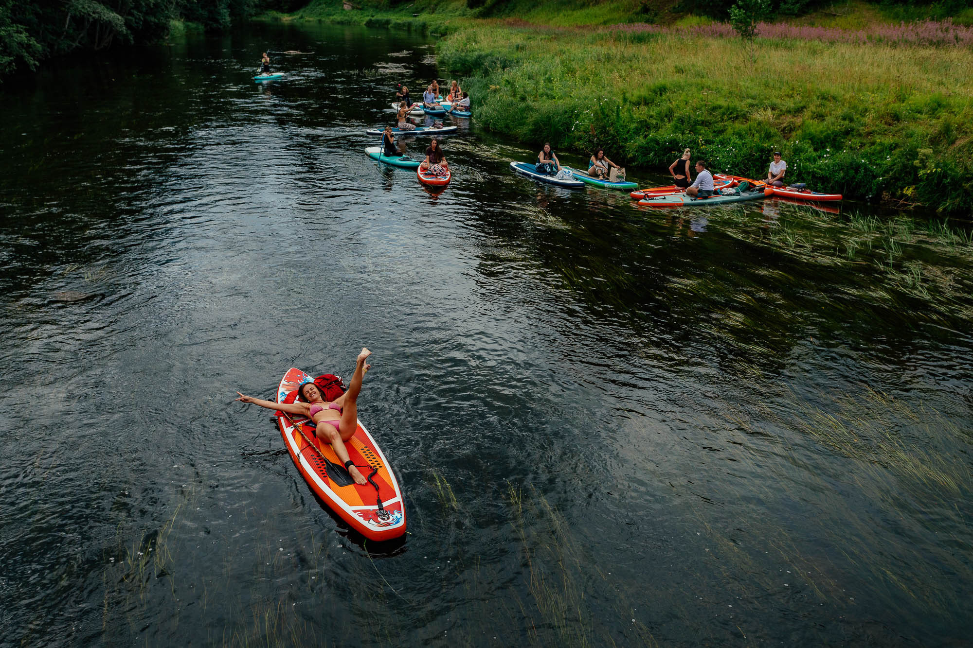 Сплав на сапах по реке Оредеж. Портретный и свадебный фотограф в Санкт-Петербурге Ольга Филиппова