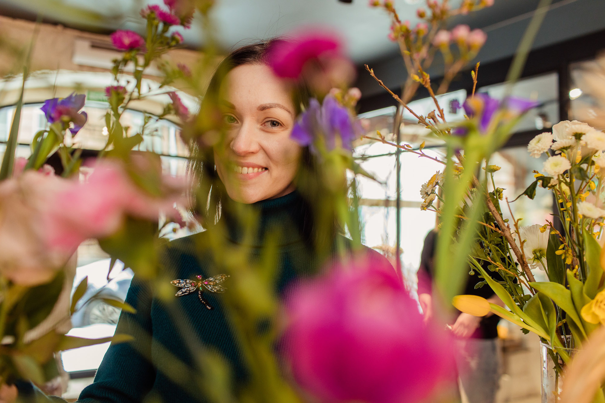 Цветочный мастер-класс в студии Kraft Flowers. Портретный и свадебный фотограф в Санкт-Петербурге Ольга Филиппова