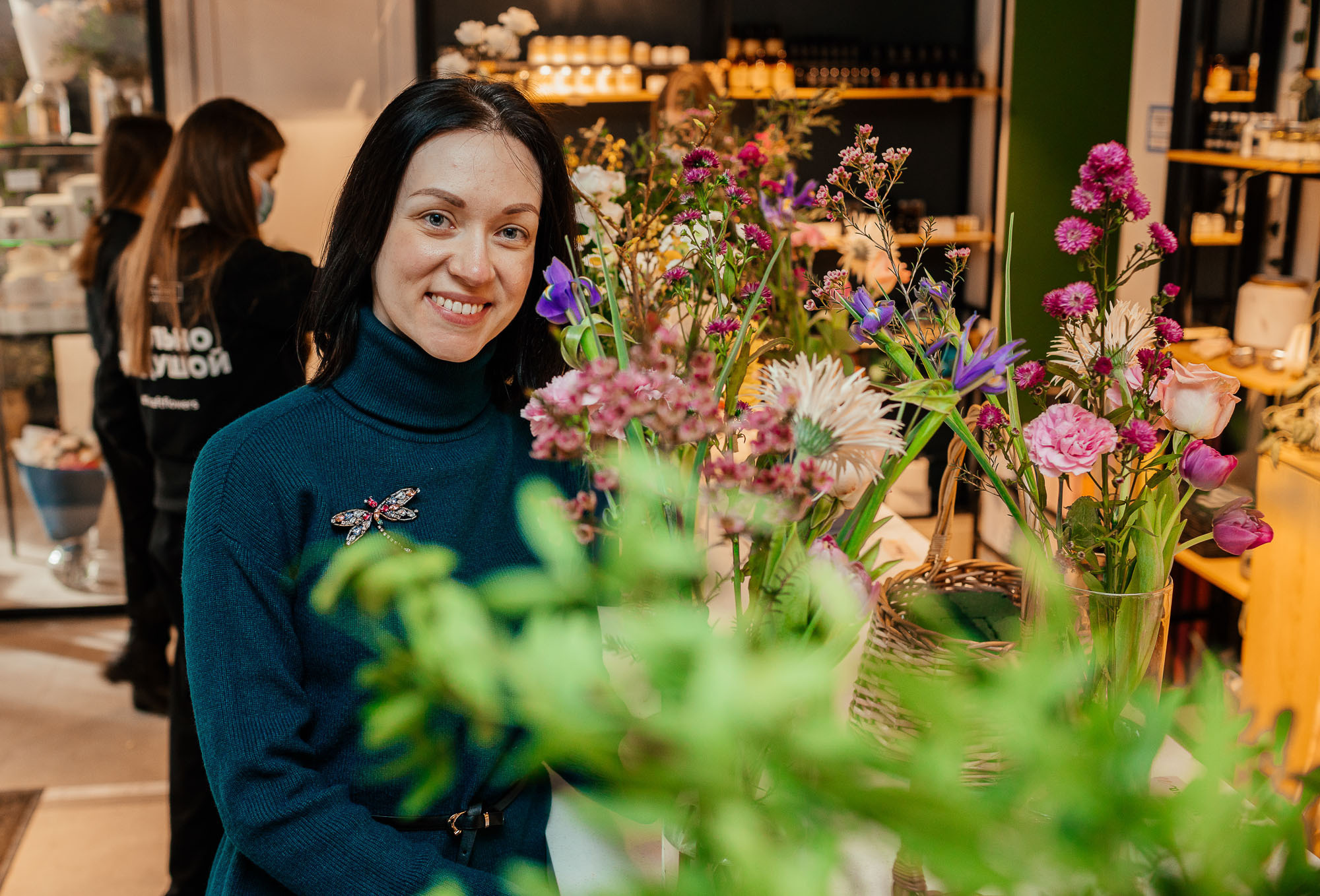 Цветочный мастер-класс в студии Kraft Flowers. Портретный и свадебный фотограф в Санкт-Петербурге Ольга Филиппова