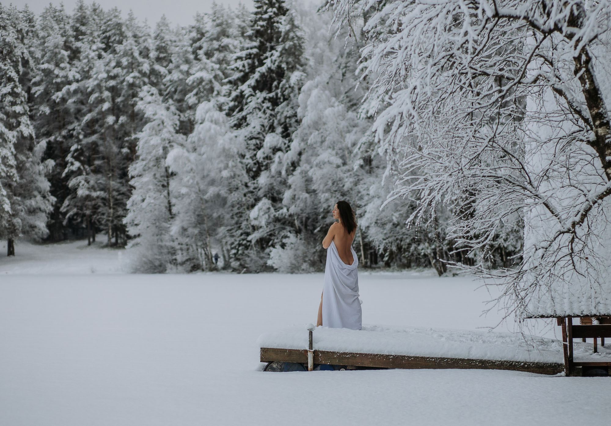 Женские бани на озере. Летом и зимой. Портретный и свадебный фотограф в Санкт-Петербурге Ольга Филиппова