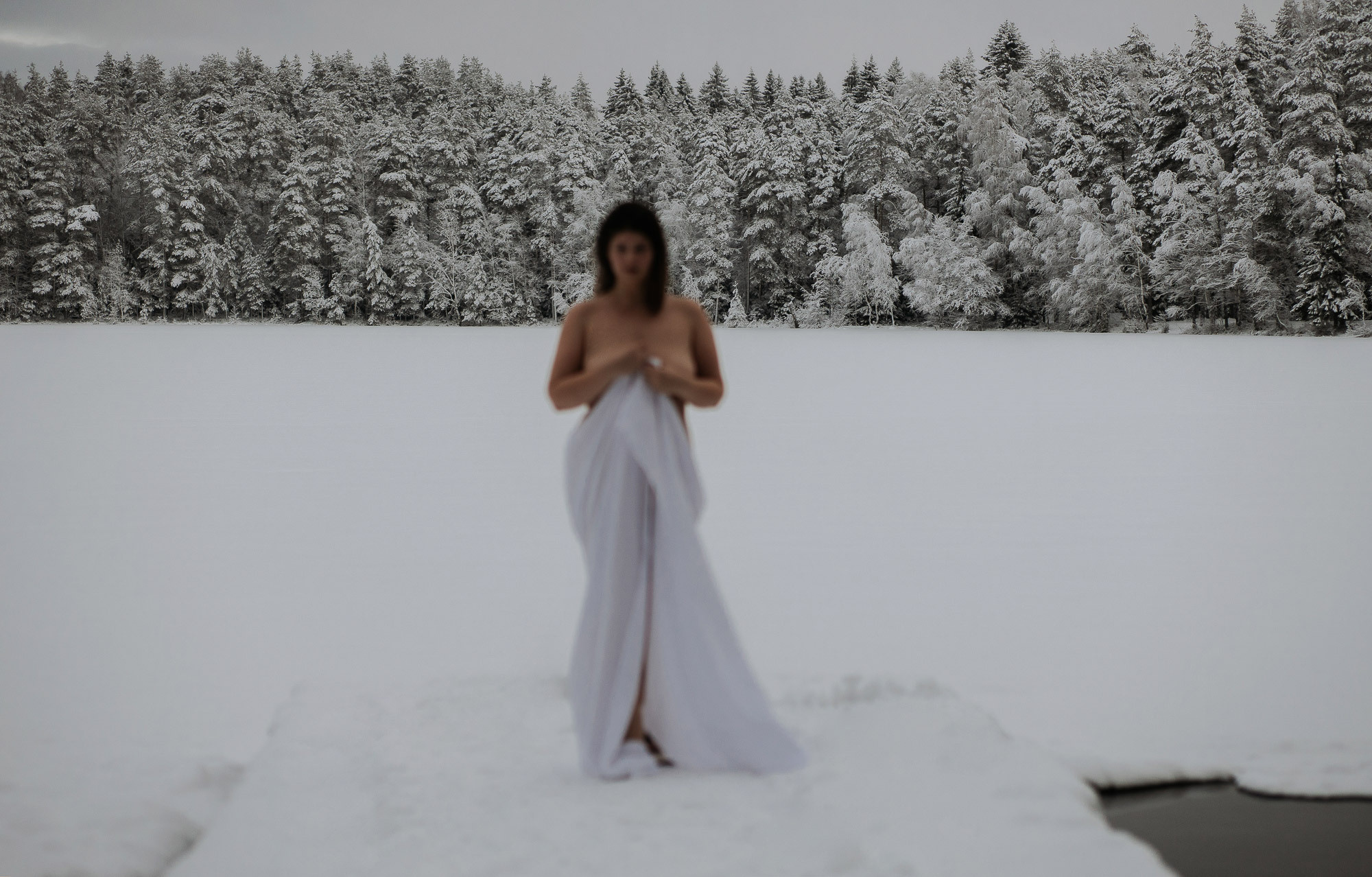 Женские бани на озере. Летом и зимой. Портретный и свадебный фотограф в Санкт-Петербурге Ольга Филиппова