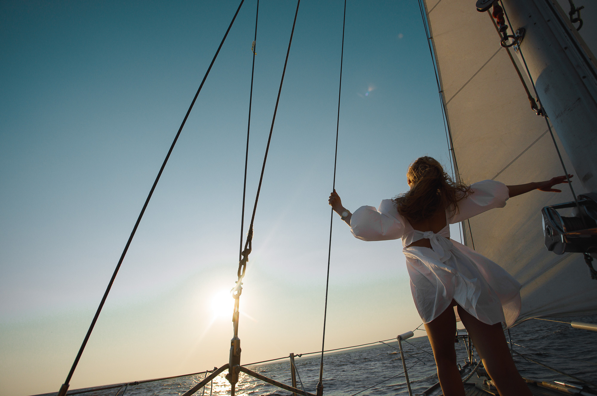 Прогулки на яхте в акватории Финского залива. Портретный и свадебный фотограф в Санкт-Петербурге Ольга Филиппова