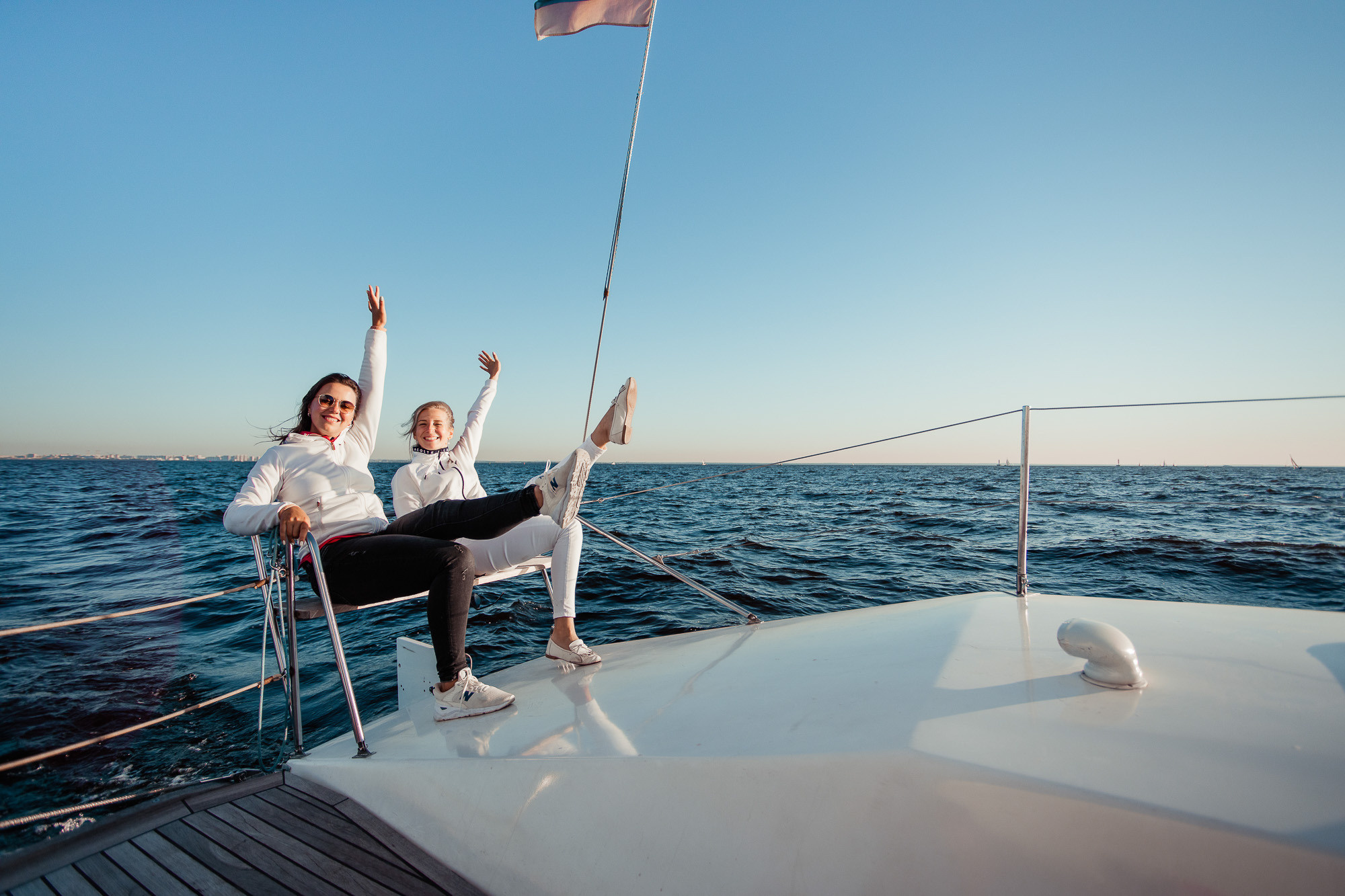 Прогулки на яхте в акватории Финского залива. Портретный и свадебный фотограф в Санкт-Петербурге Ольга Филиппова