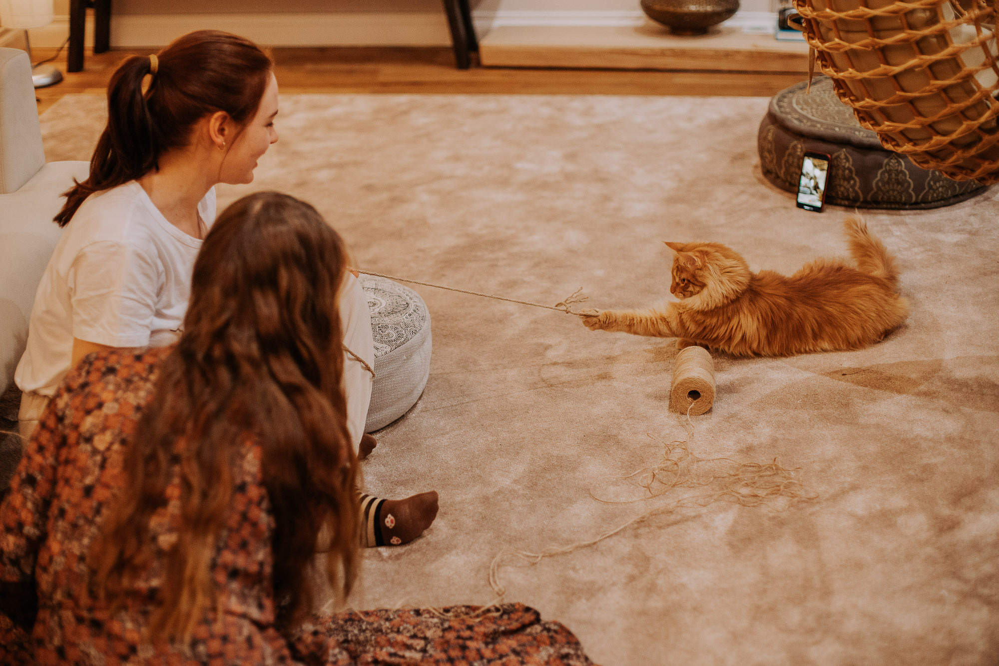 Мастер-класс по вязанию из джута в балийской квартире. Портретный и свадебный фотограф в Санкт-Петербурге Ольга Филиппова