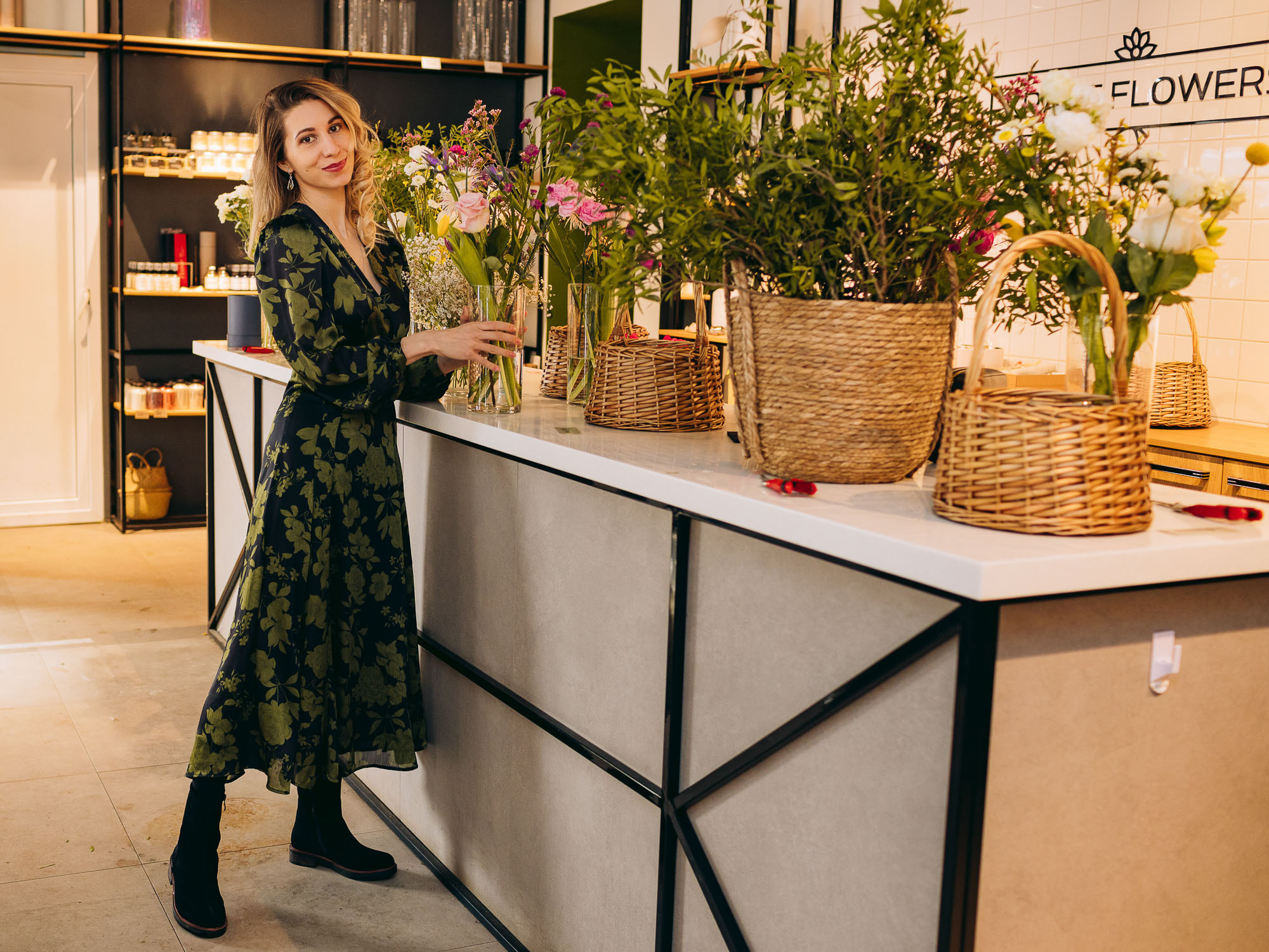 Цветочный мастер-класс в студии Kraft Flowers. Портретный и свадебный фотограф в Санкт-Петербурге Ольга Филиппова