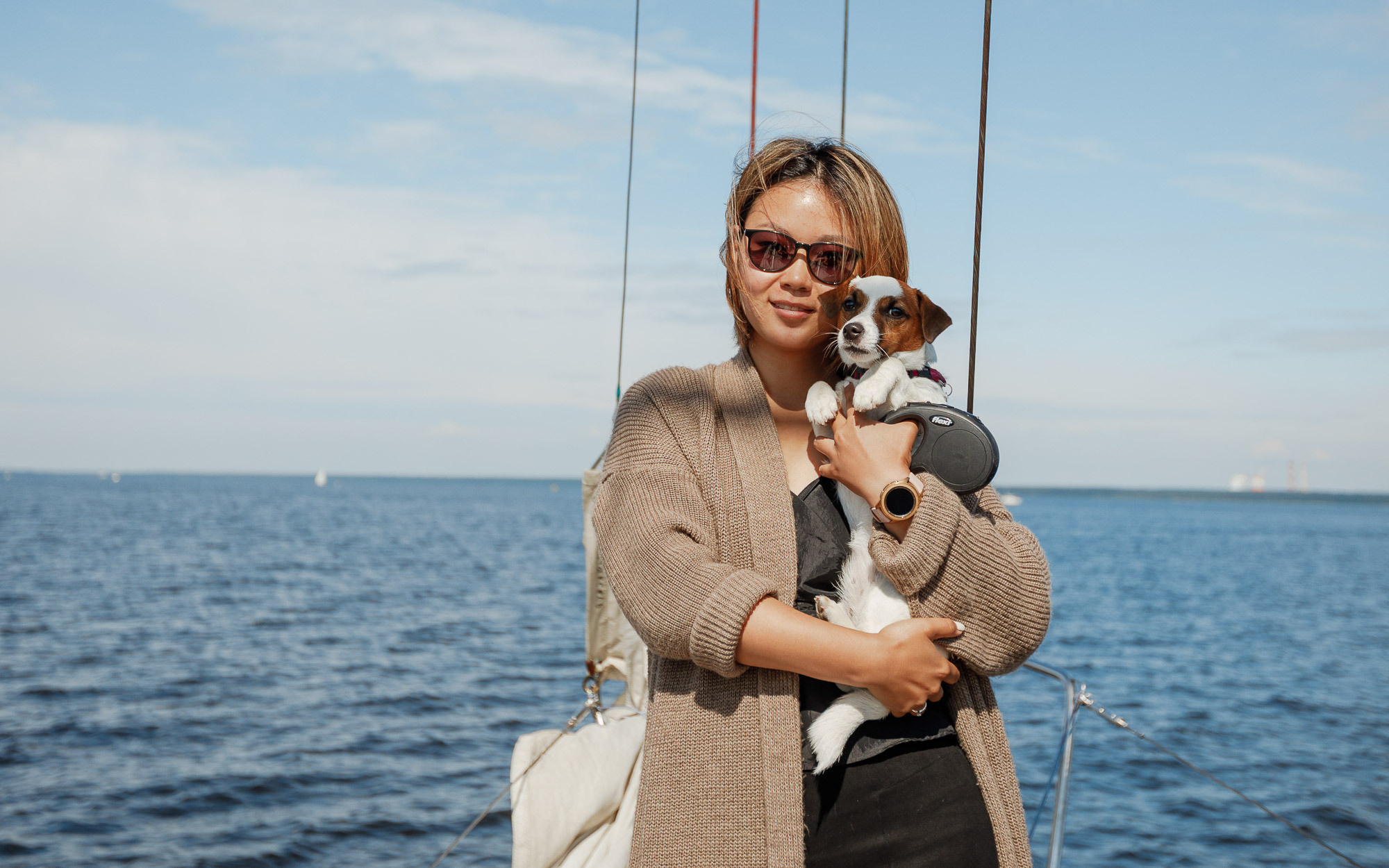 Прогулки на яхте в акватории Финского залива. Портретный и свадебный фотограф в Санкт-Петербурге Ольга Филиппова
