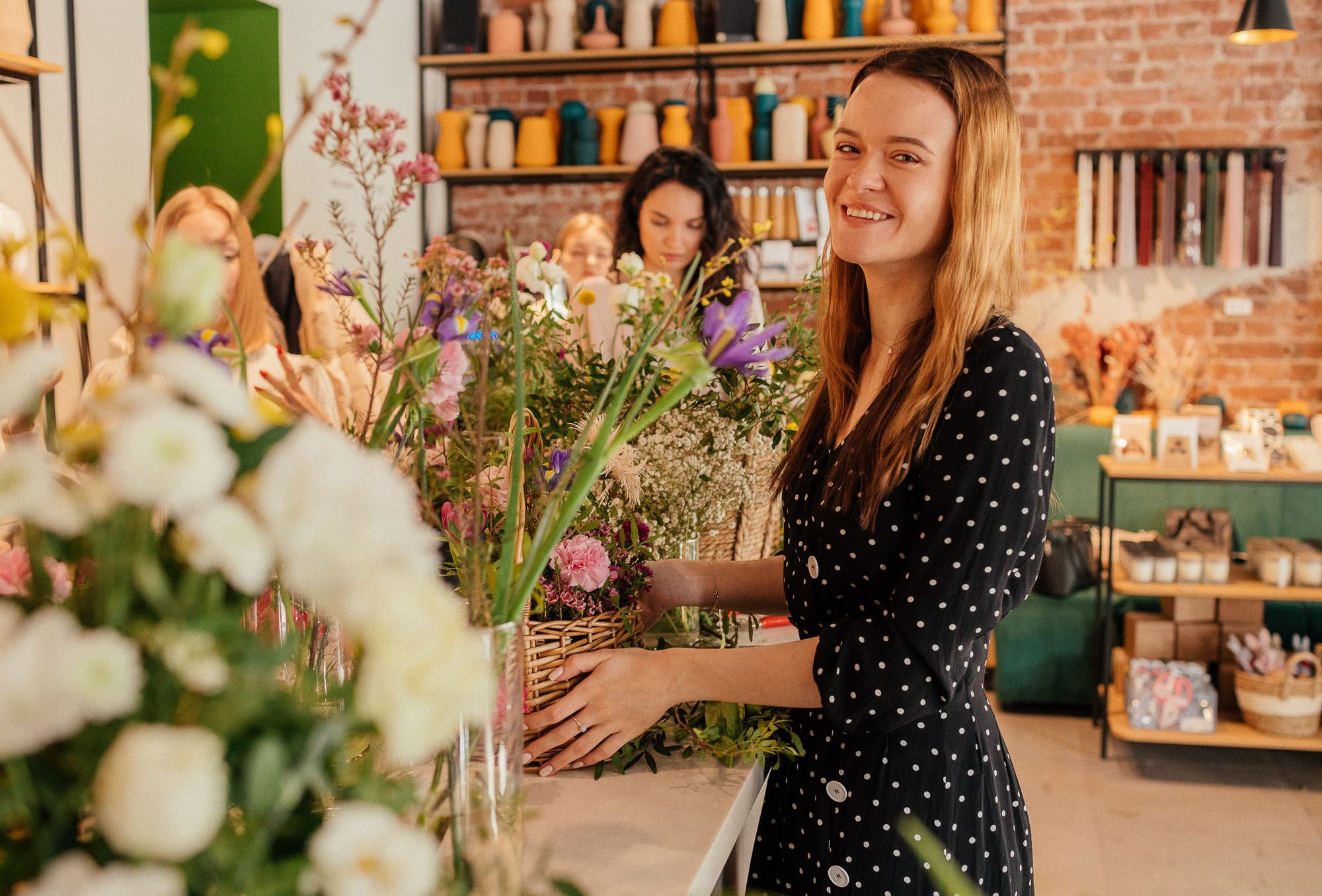Цветочный мастер-класс в студии Kraft Flowers. Портретный и свадебный фотограф в Санкт-Петербурге Ольга Филиппова
