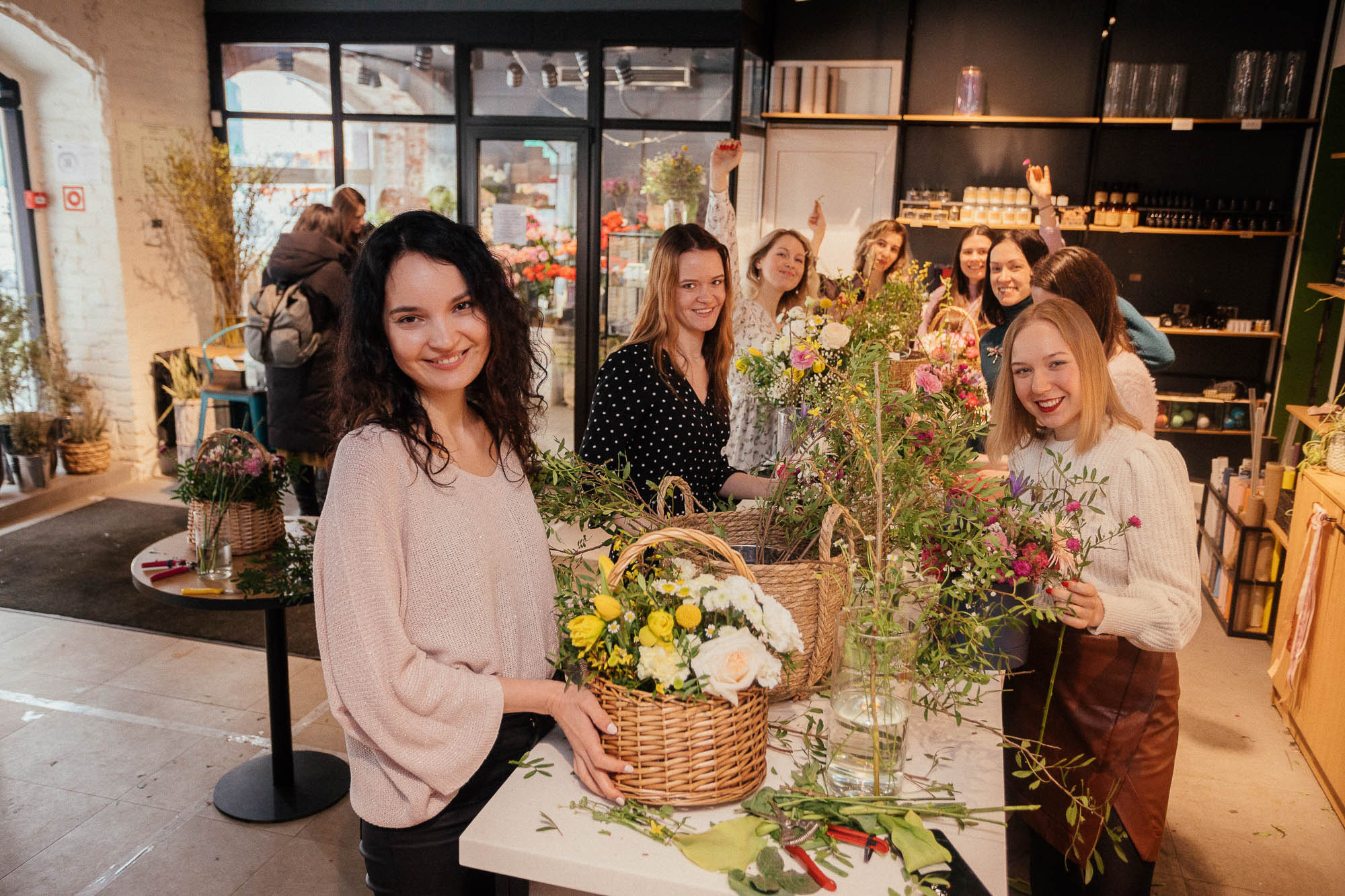 Цветочный мастер-класс в студии Kraft Flowers. Портретный и свадебный фотограф в Санкт-Петербурге Ольга Филиппова