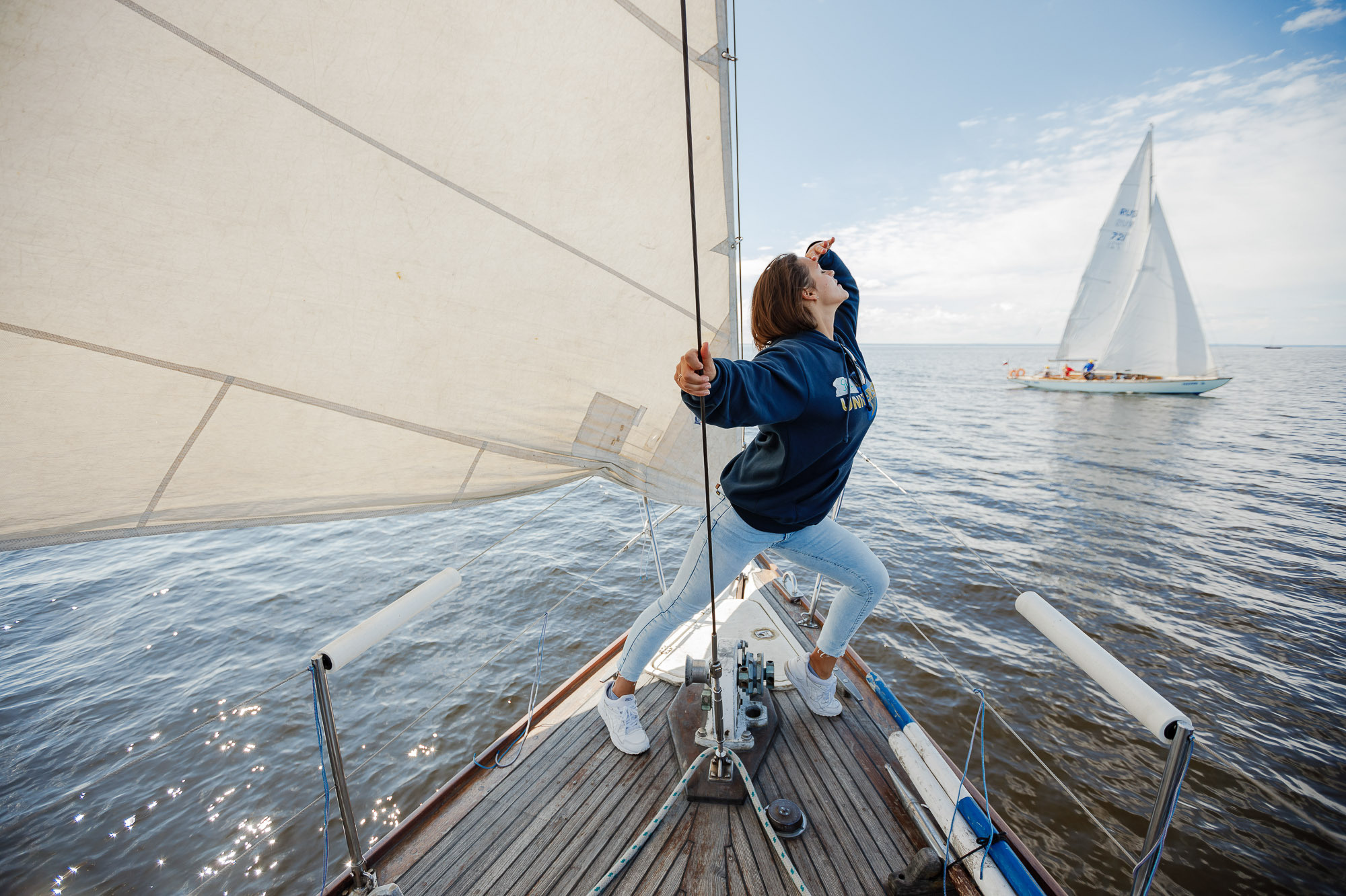 Прогулки на яхте в акватории Финского залива. Портретный и свадебный фотограф в Санкт-Петербурге Ольга Филиппова