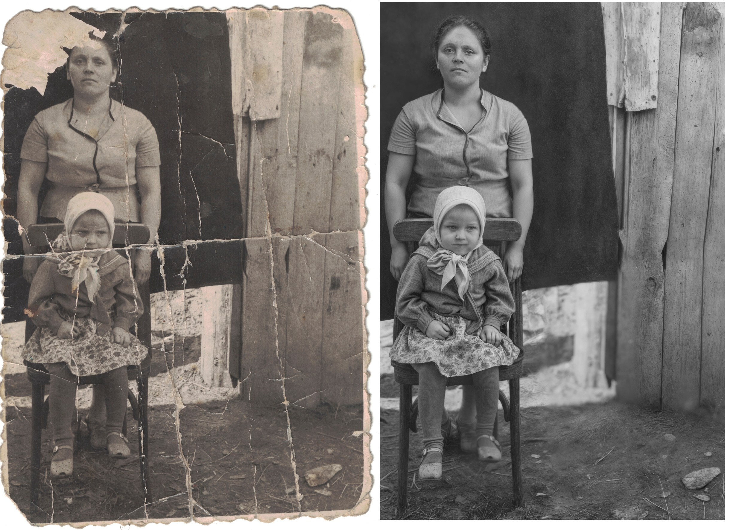 Реставрация старых фотографий. Фотограф фотосалон SO! photo&video город Находка Приморский край