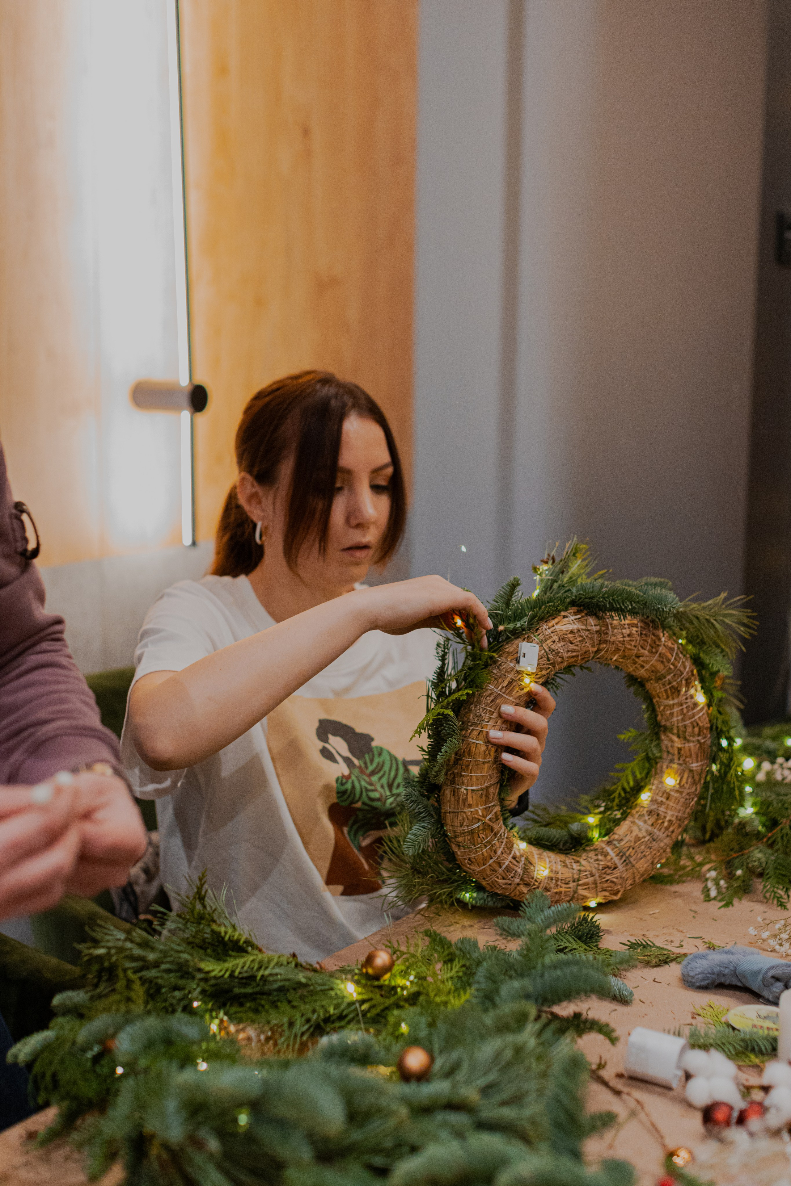 Мк Новогодний Венок. Анастасия Ракчеева Художник