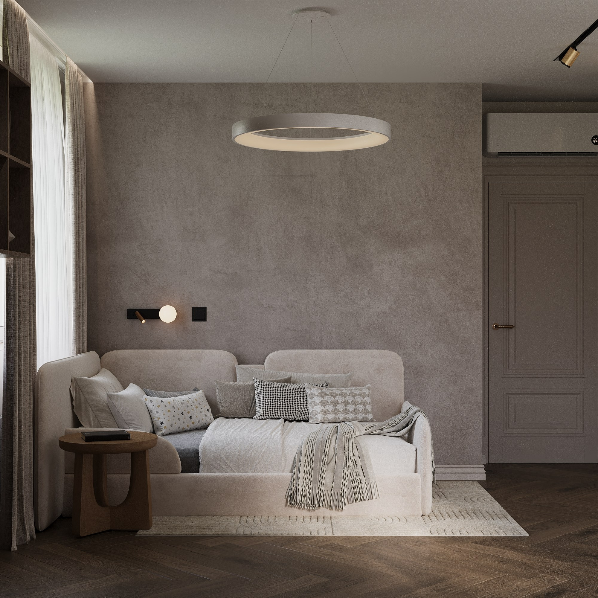 Г. Екатеренбург, ЖК Северное сияние 98 м². БК студия дизайна интерьера