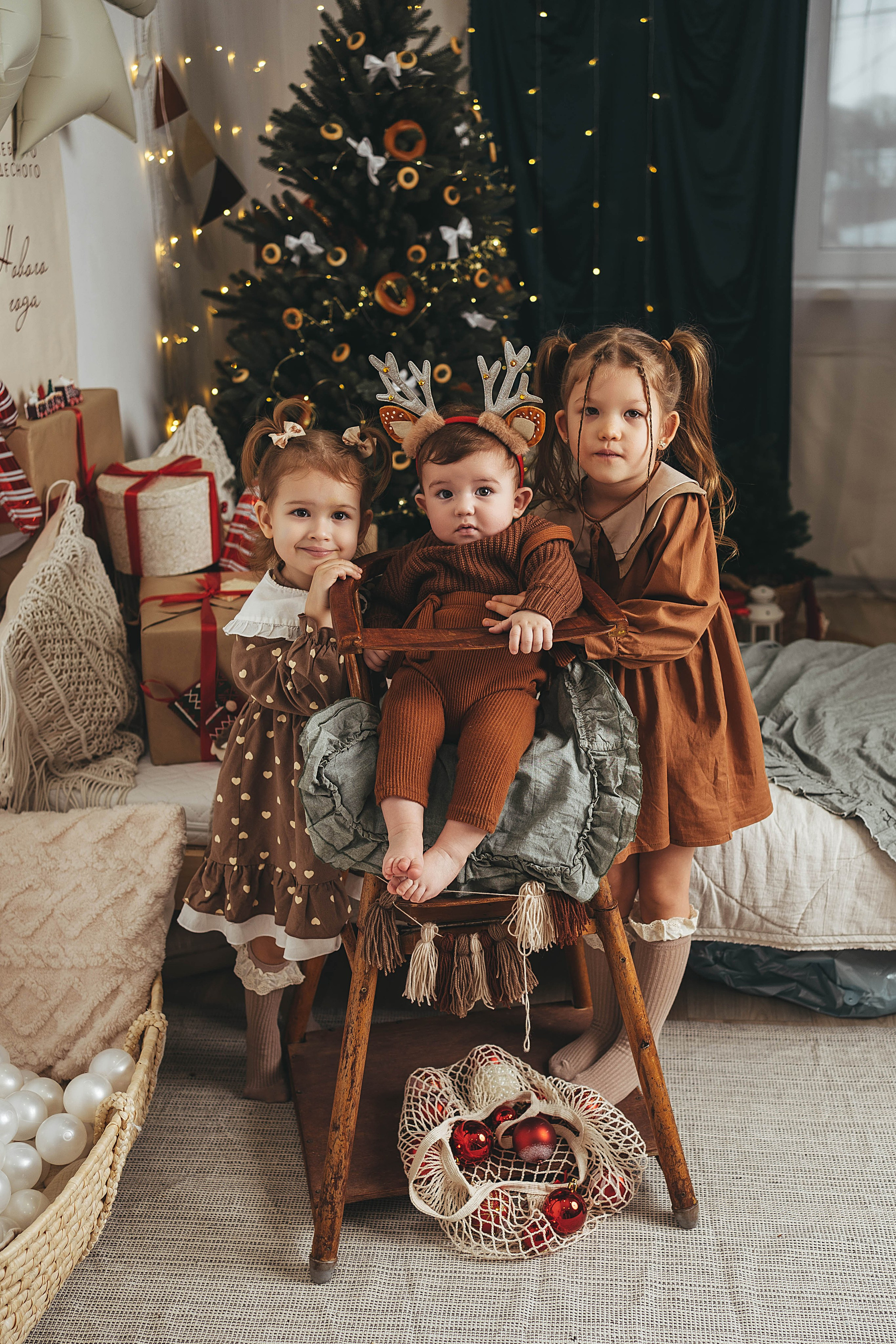 Новогодний фотопроект для малышей 2026. Семейный и детский фотограф новорожденных Ульяновск