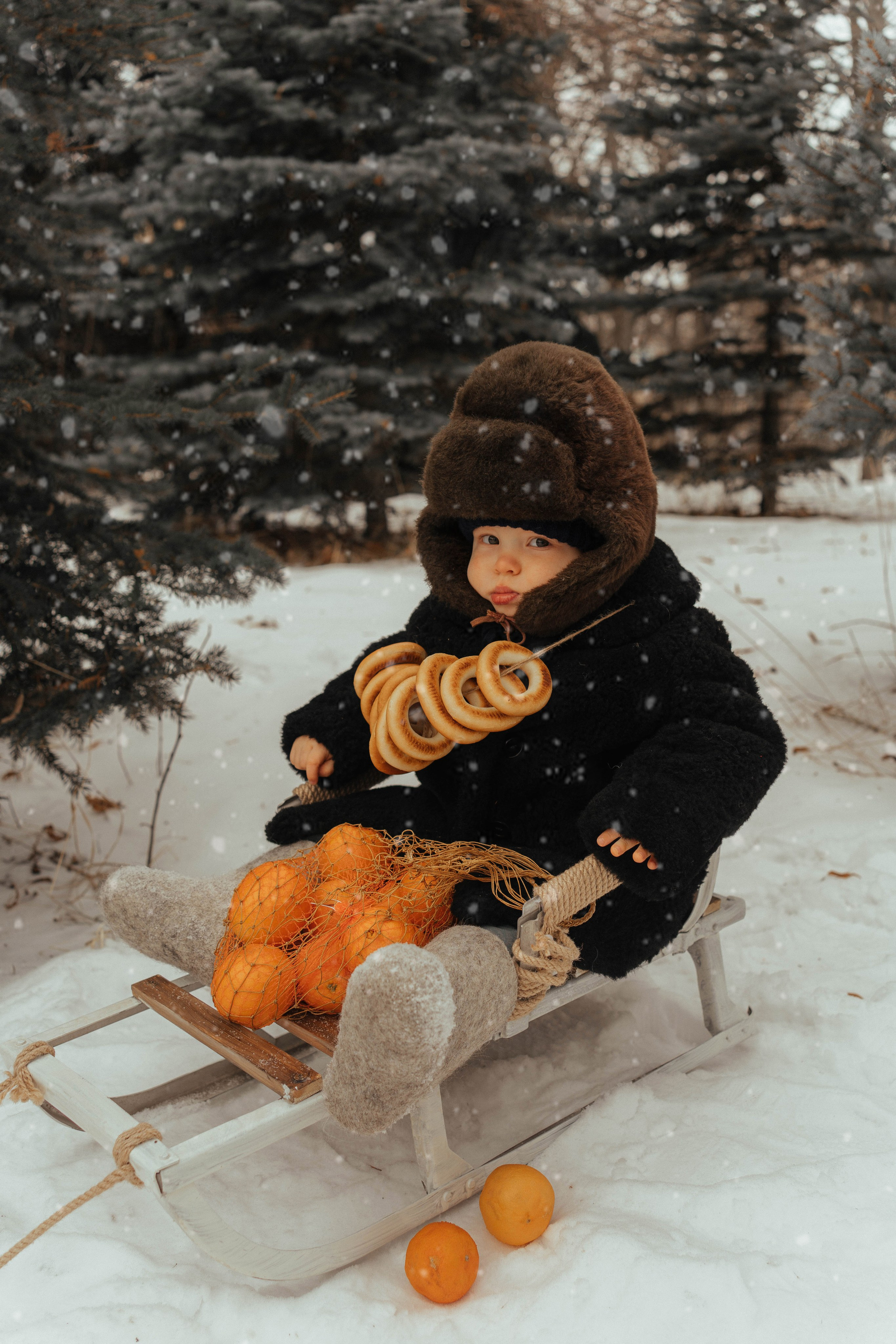 Фотопроект «Зимний лес». Семейный и детский фотограф новорожденных Ульяновск