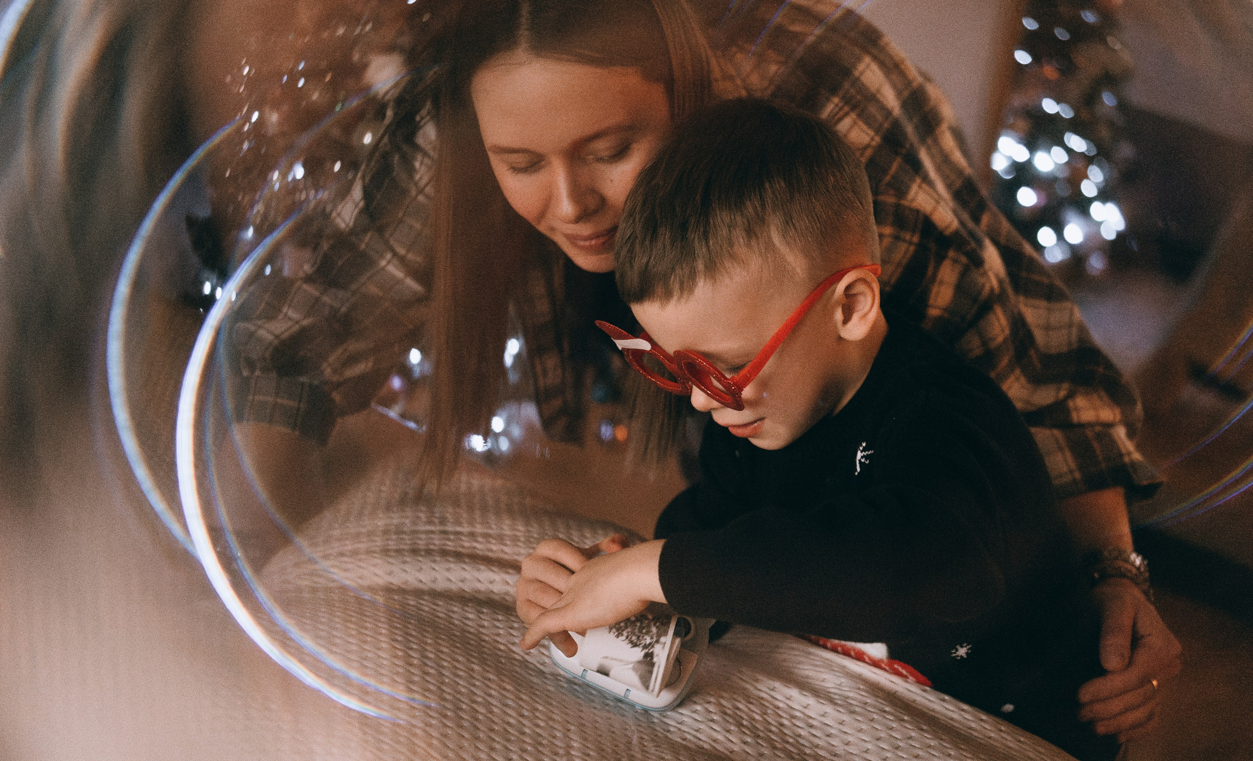 Домашняя Новогодняя фотосессия. Семейный, ньюборн фотограф, фотограф на роды в Москве, Виктория Тюльдюкова