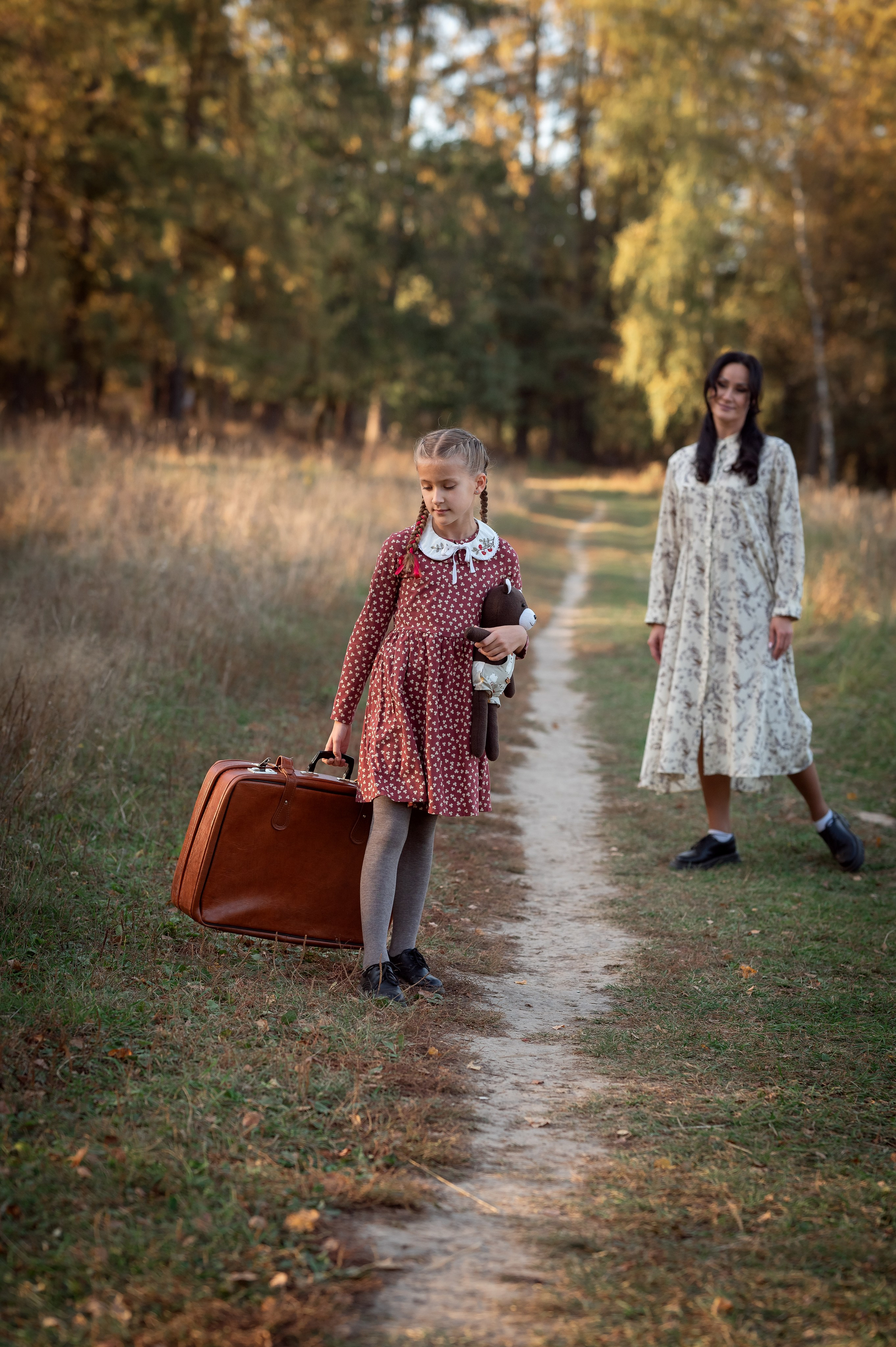 Самая красивая прогулка мамы и дочки. Фотограф новорождённых, семейный, школьный в городе Калуге Евгения
