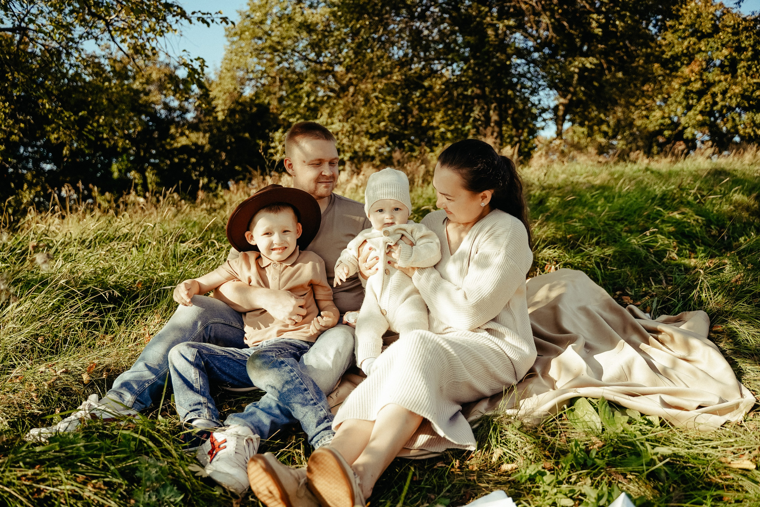 Семейная съемка осенью