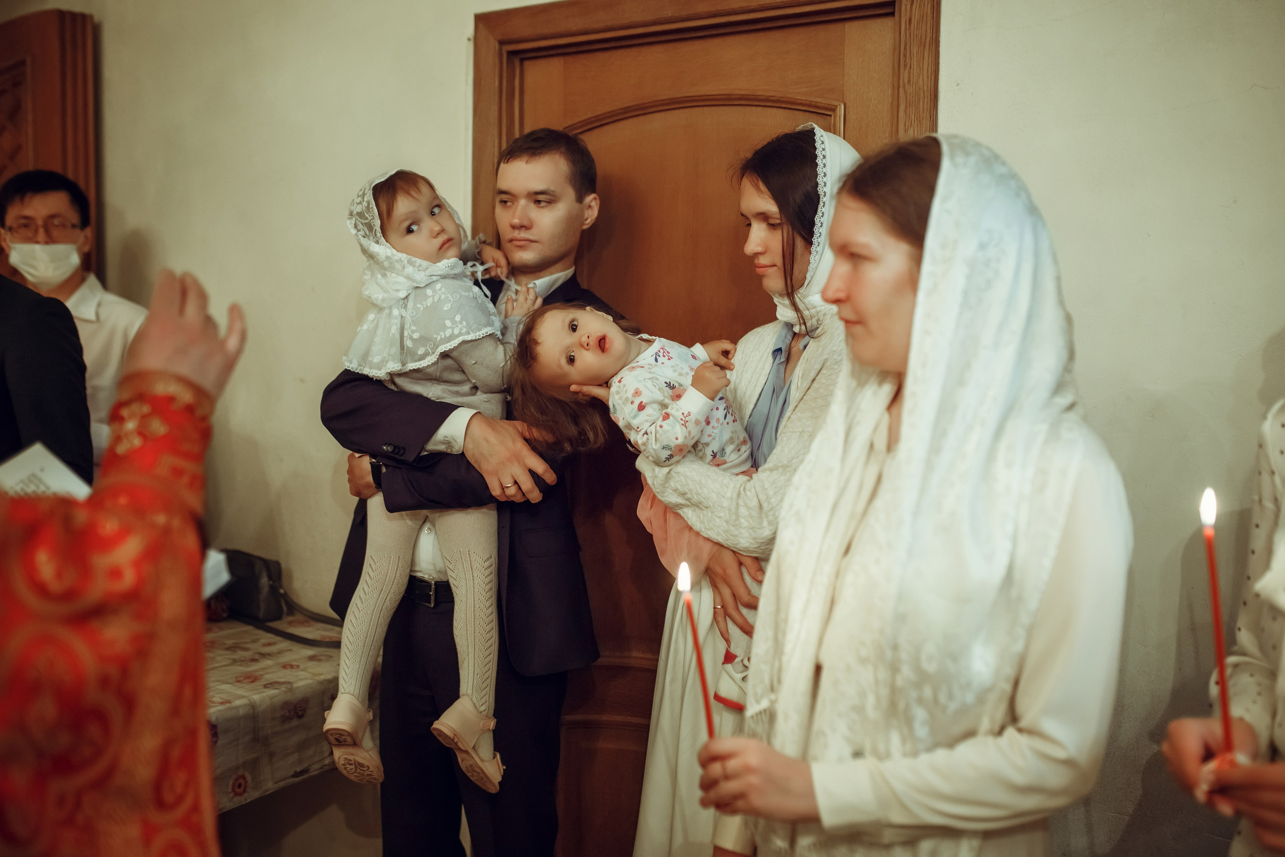 Крещение Даши. Фотограф на Крещение, семейный фотограф в Москве