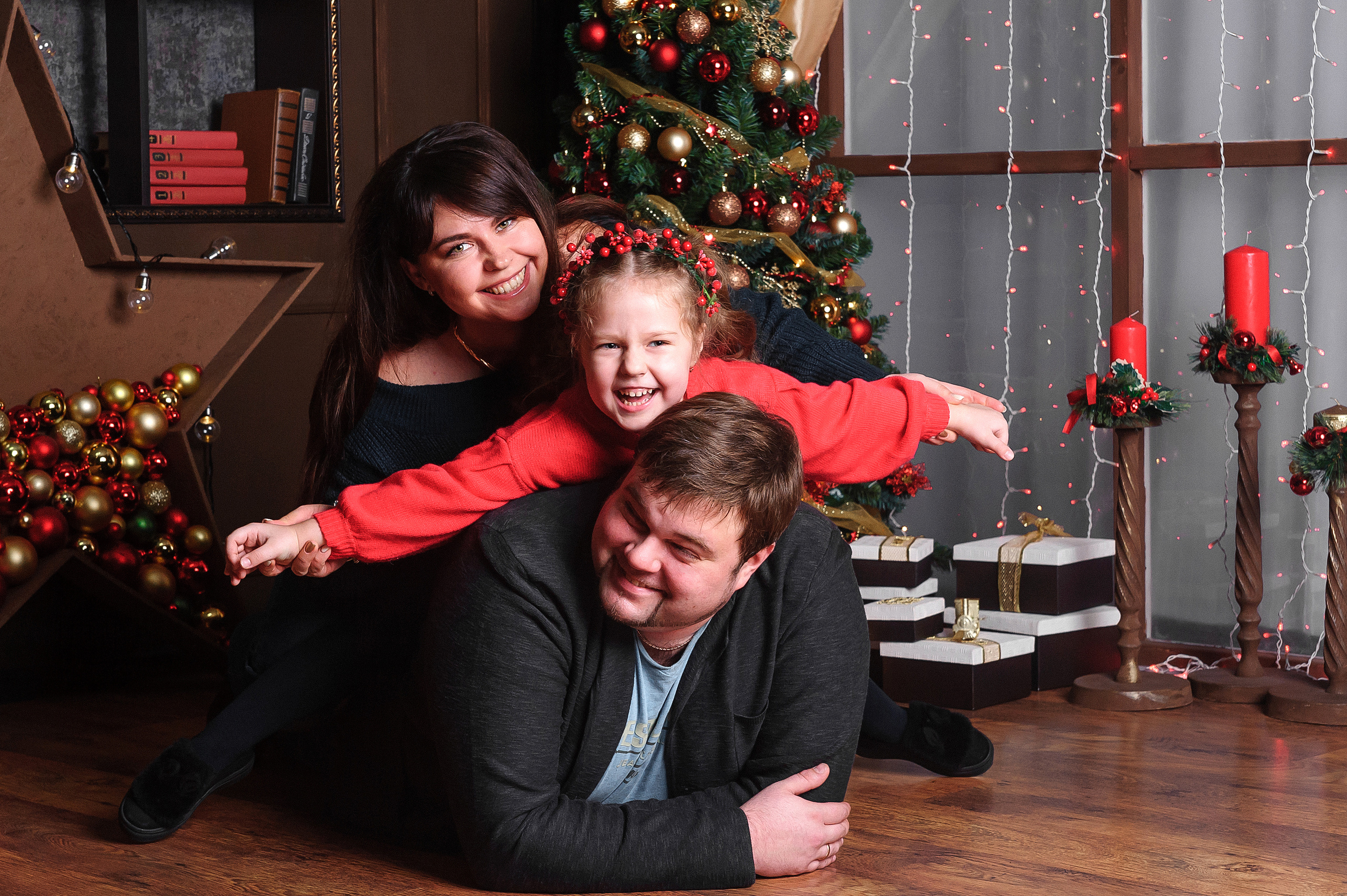 Новогодняя фотосессия в студии