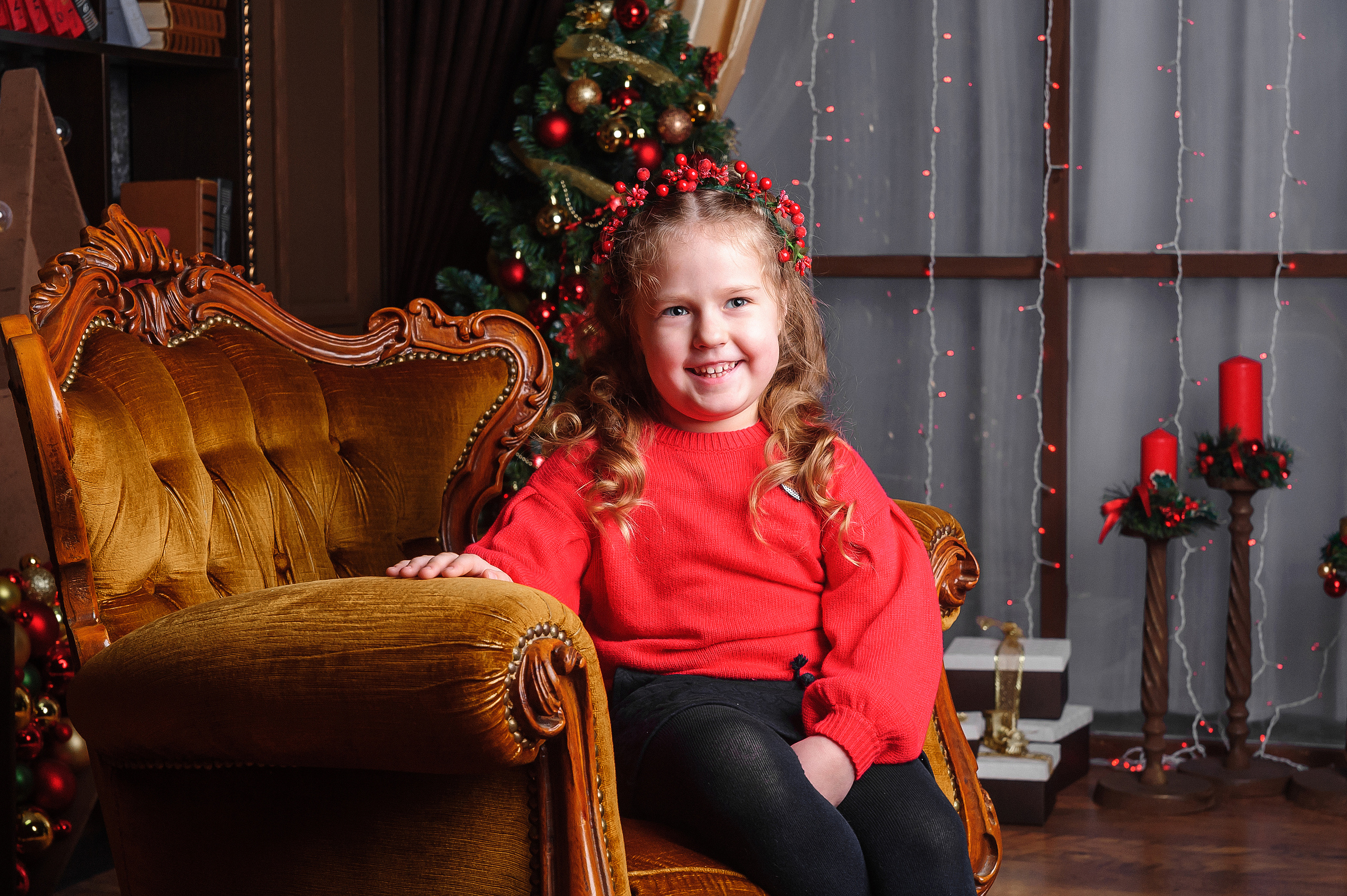 Новогодняя фотосессия в студии