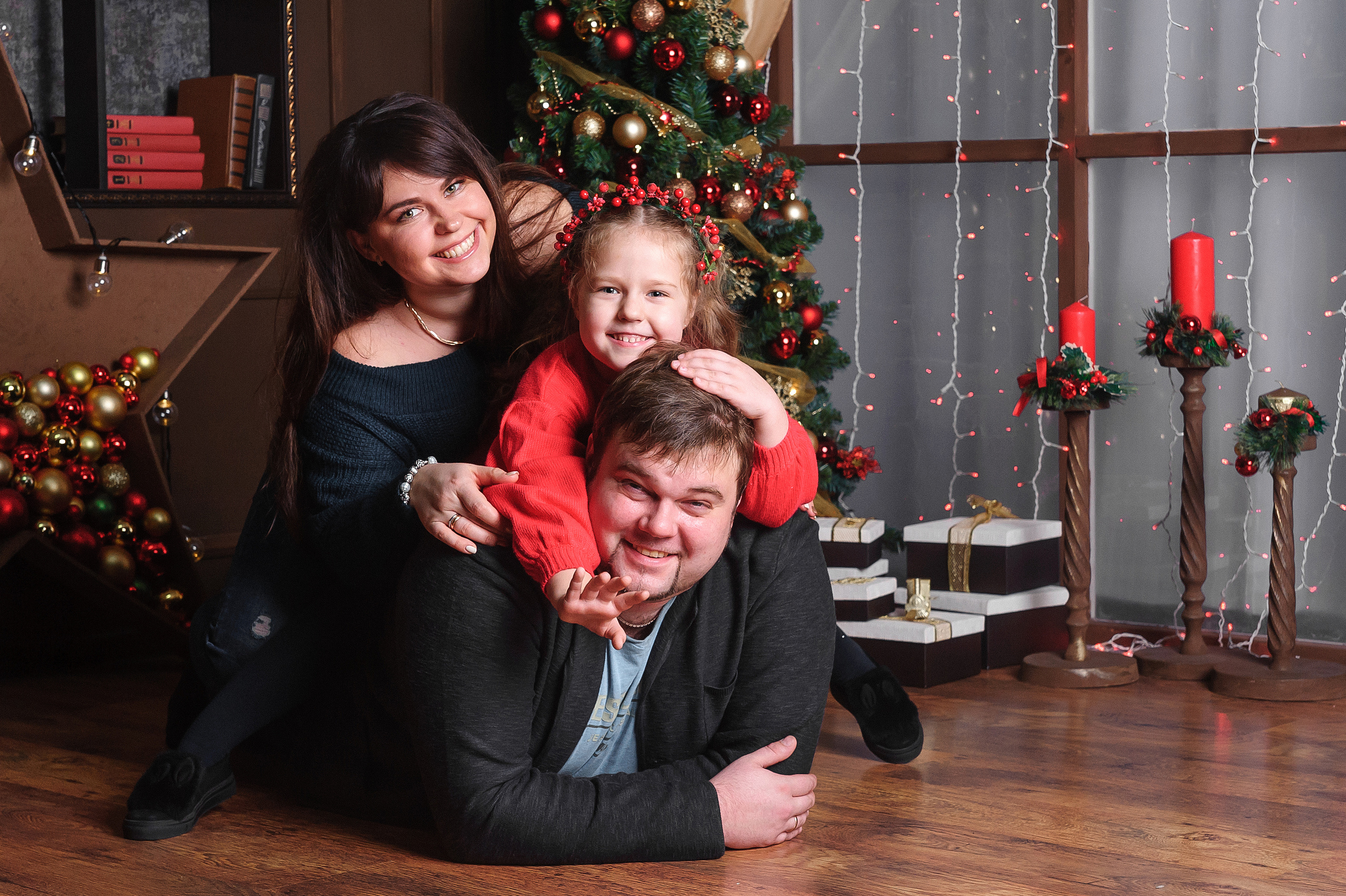 Новогодняя фотосессия в студии