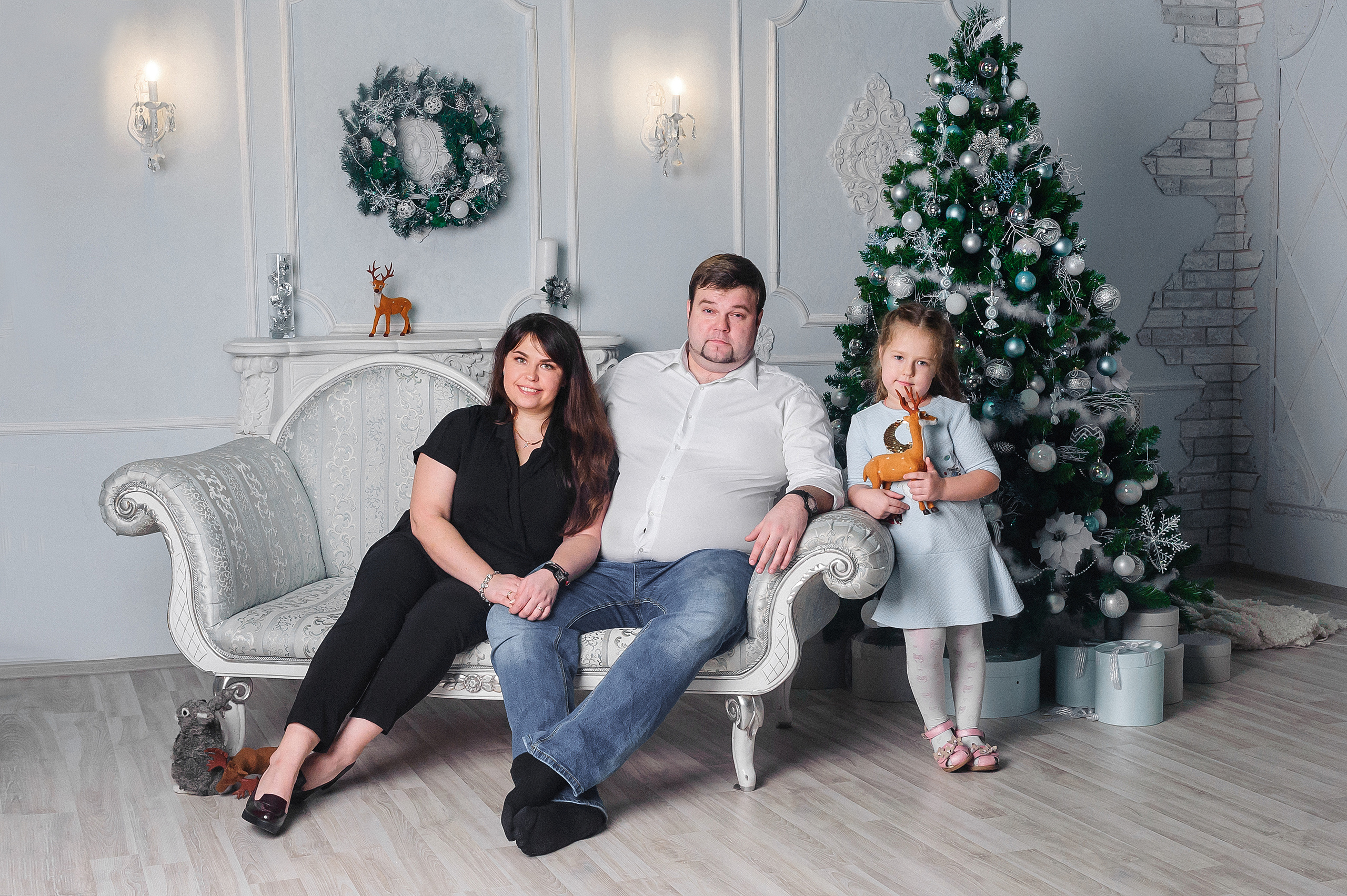 Новогодняя фотосессия в студии