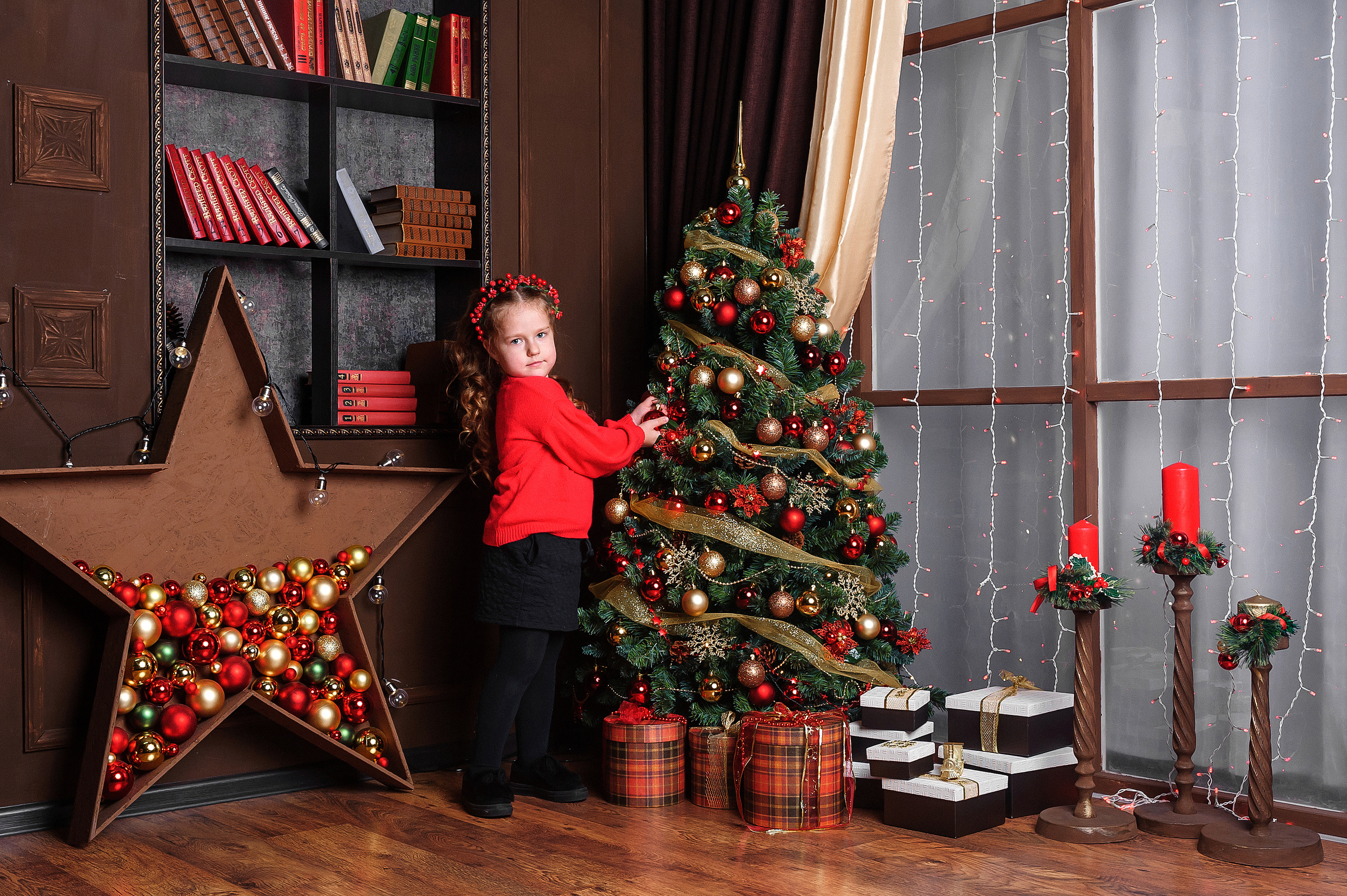 Новогодняя фотосессия в студии