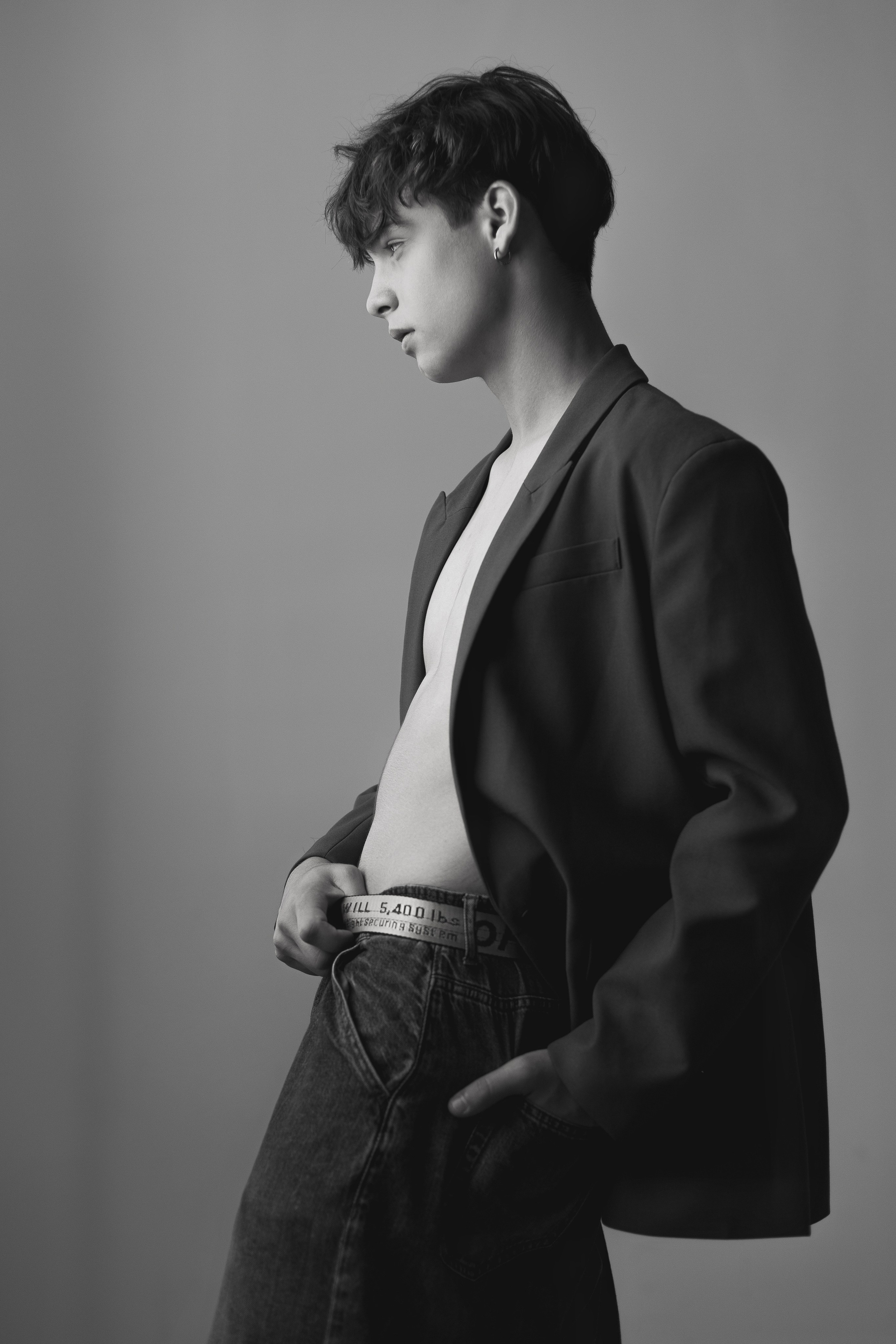 Мужской портрет ЧБ