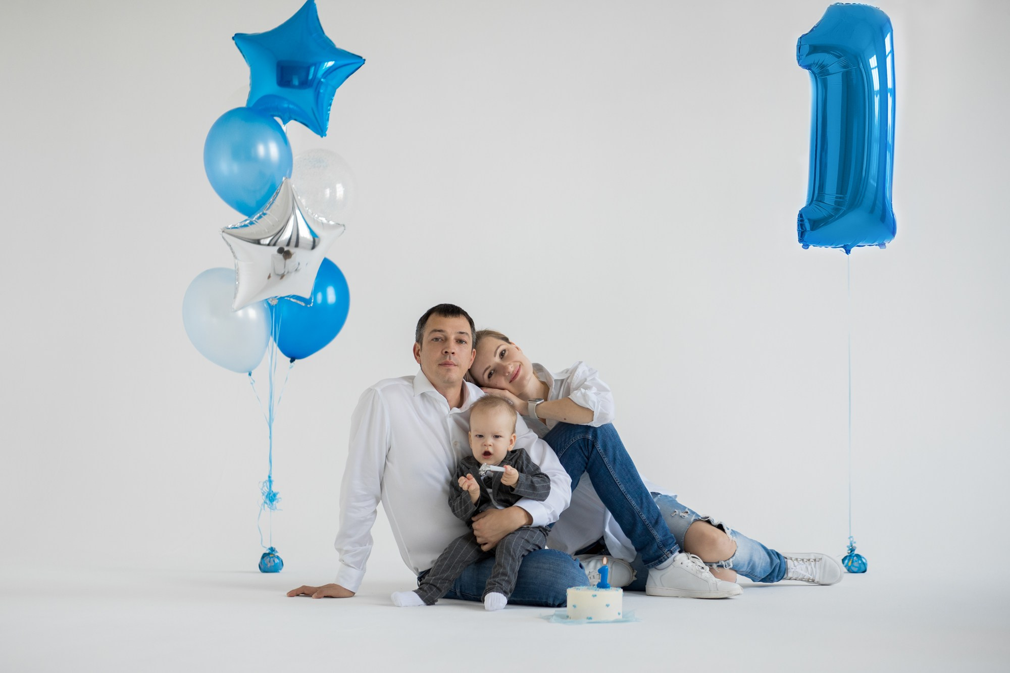 Первый годик в стиле минимализм. Фотограф на Крещение, Венчание в Москве Ирина Шамина