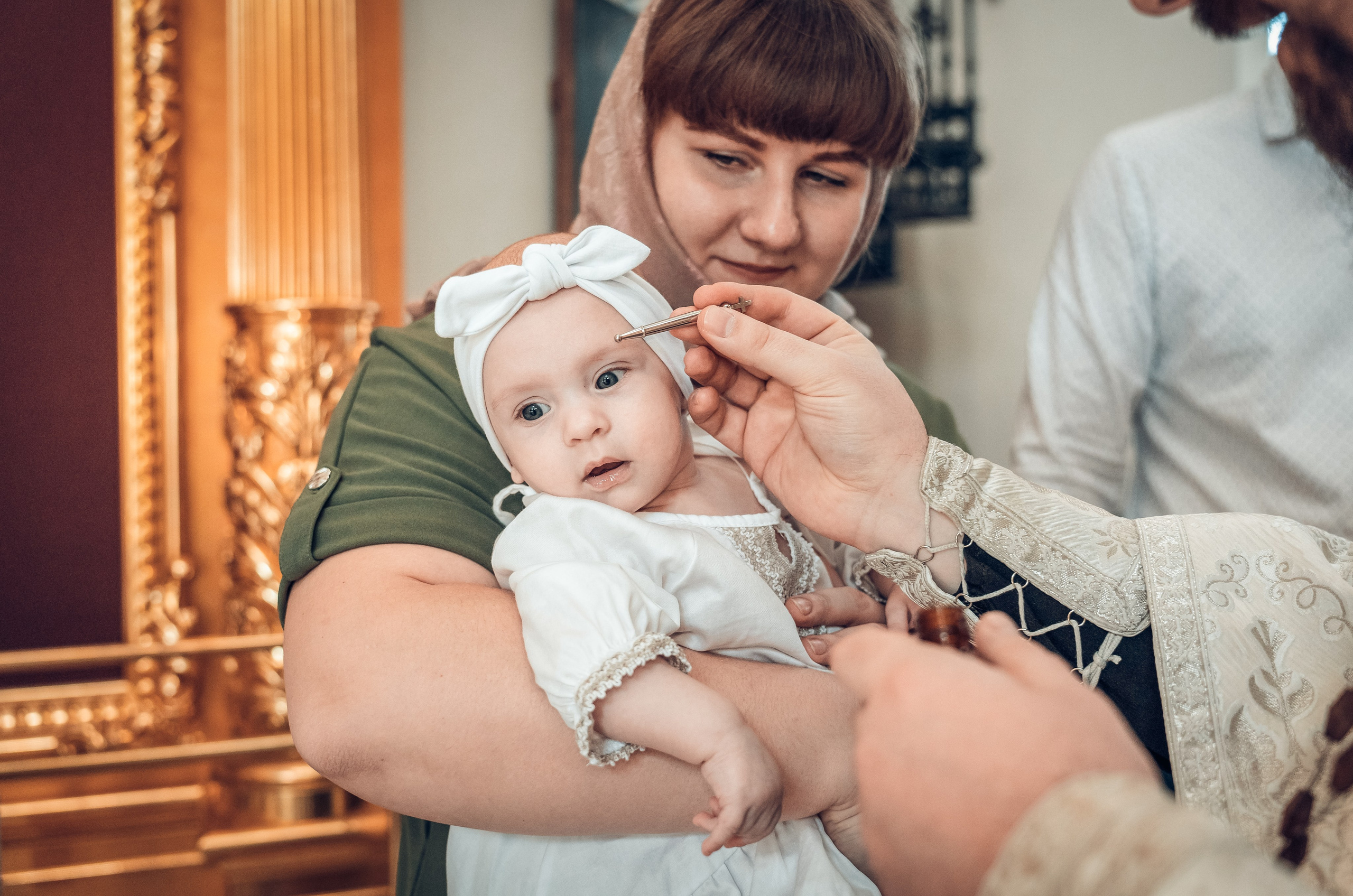 Крещение Ксении в храме Петра и Павла. Фотограф на Крещение Тула и Венчание в Туле, детский и семейный фотограф