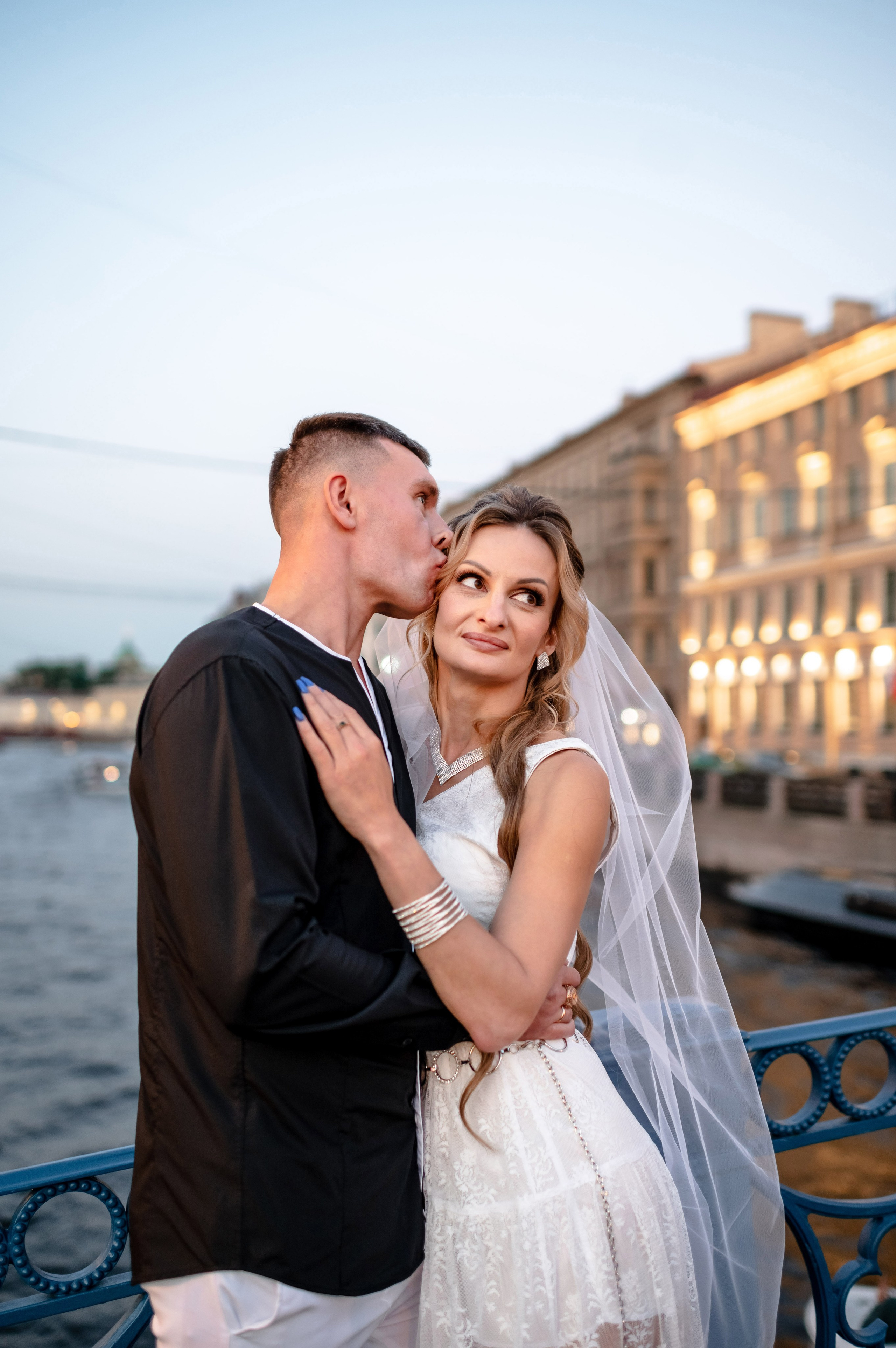 Екатерина и Андрей (свадебная фотосессия в вечернем Петербурге). Портретный, семейный и свадебный фотограф в Санкт-Петербурге и в Пушкине Ширяев Денис