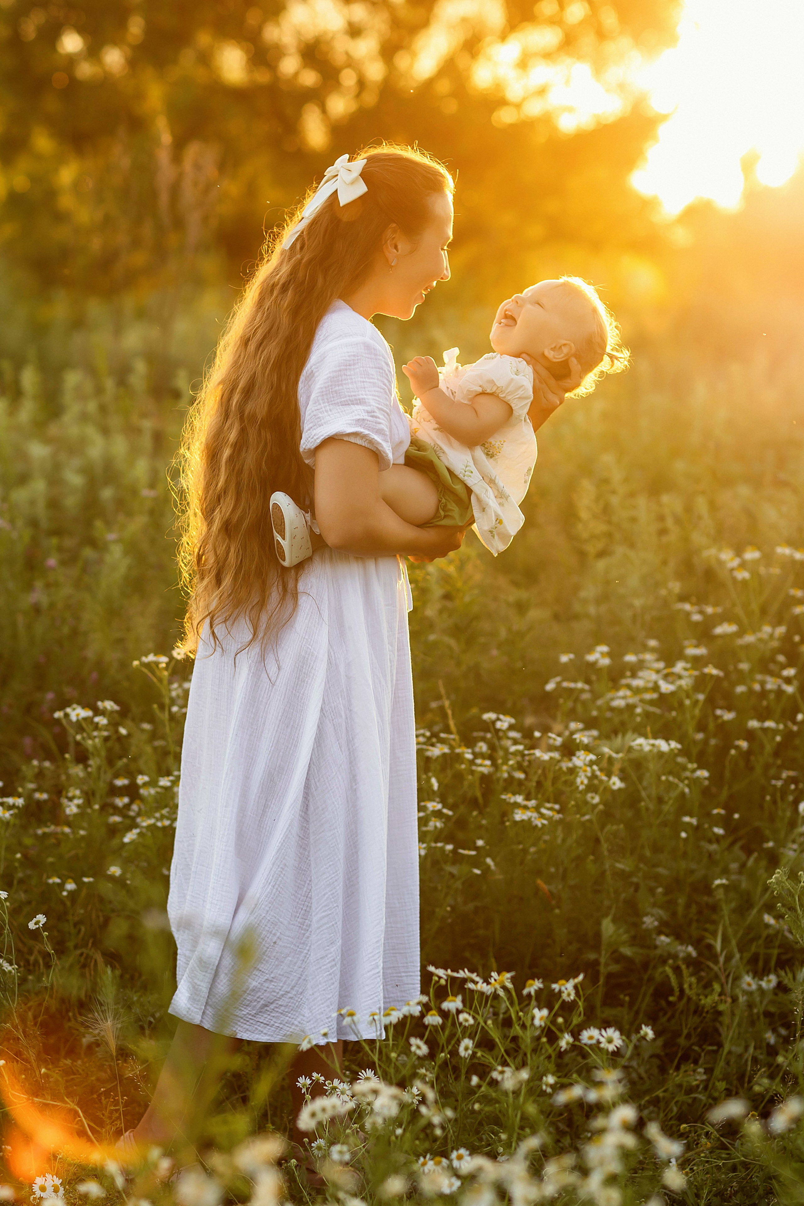 Летняя семейная фотосессия в поле. Детский и семейный фотограф Елена Воропаева